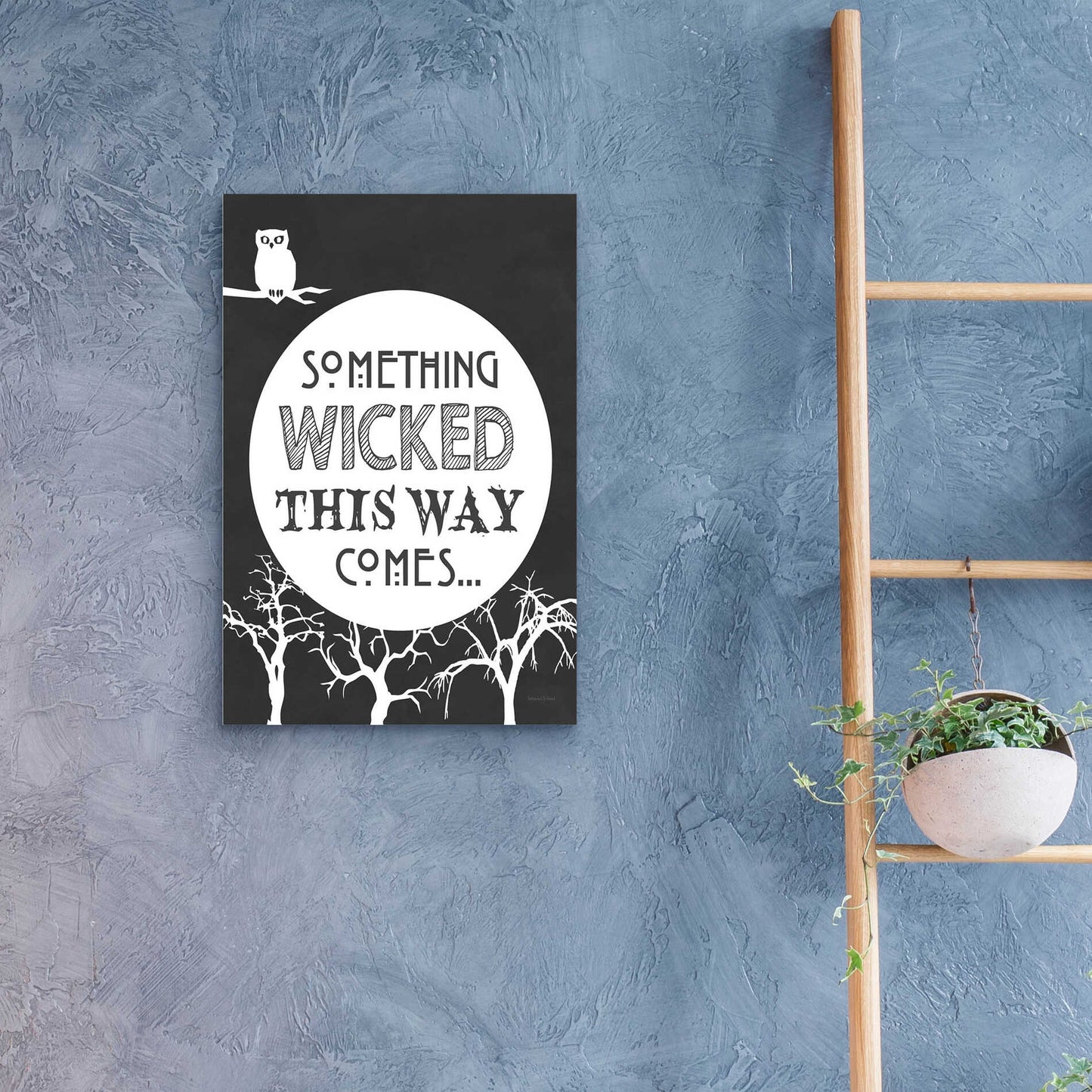 Epic Art 'Something Wicked This Way Comes' by Lettered & Lined, Acrylic Glass Wall Art,16x24