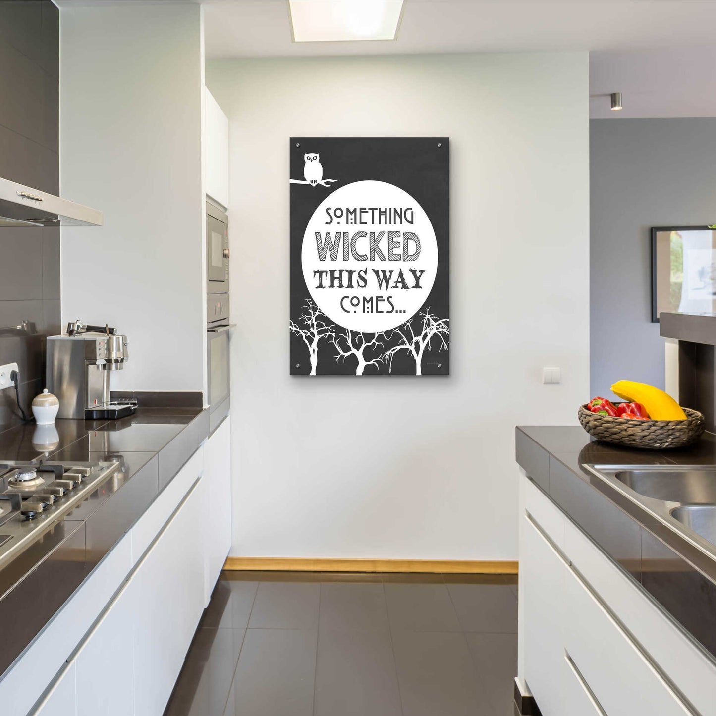 Epic Art 'Something Wicked This Way Comes' by Lettered & Lined, Acrylic Glass Wall Art,24x36