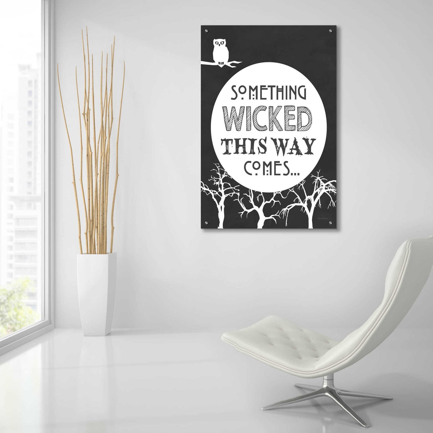 Epic Art 'Something Wicked This Way Comes' by Lettered & Lined, Acrylic Glass Wall Art,24x36