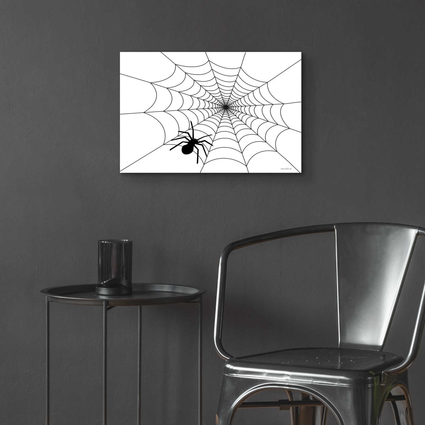 Epic Art 'Spider Web I' by Lettered & Lined, Acrylic Glass Wall Art,24x16