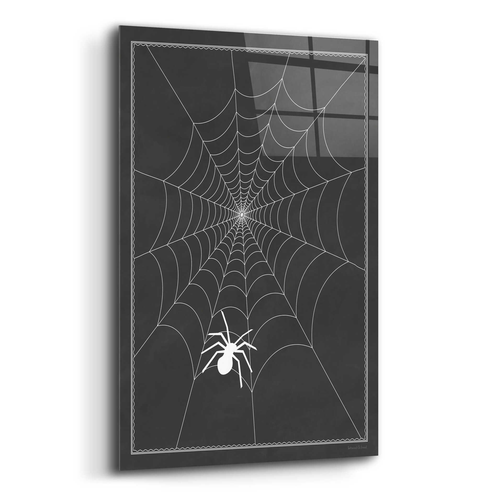 Epic Art 'Spider Web II' by Lettered & Lined, Acrylic Glass Wall Art,12x16