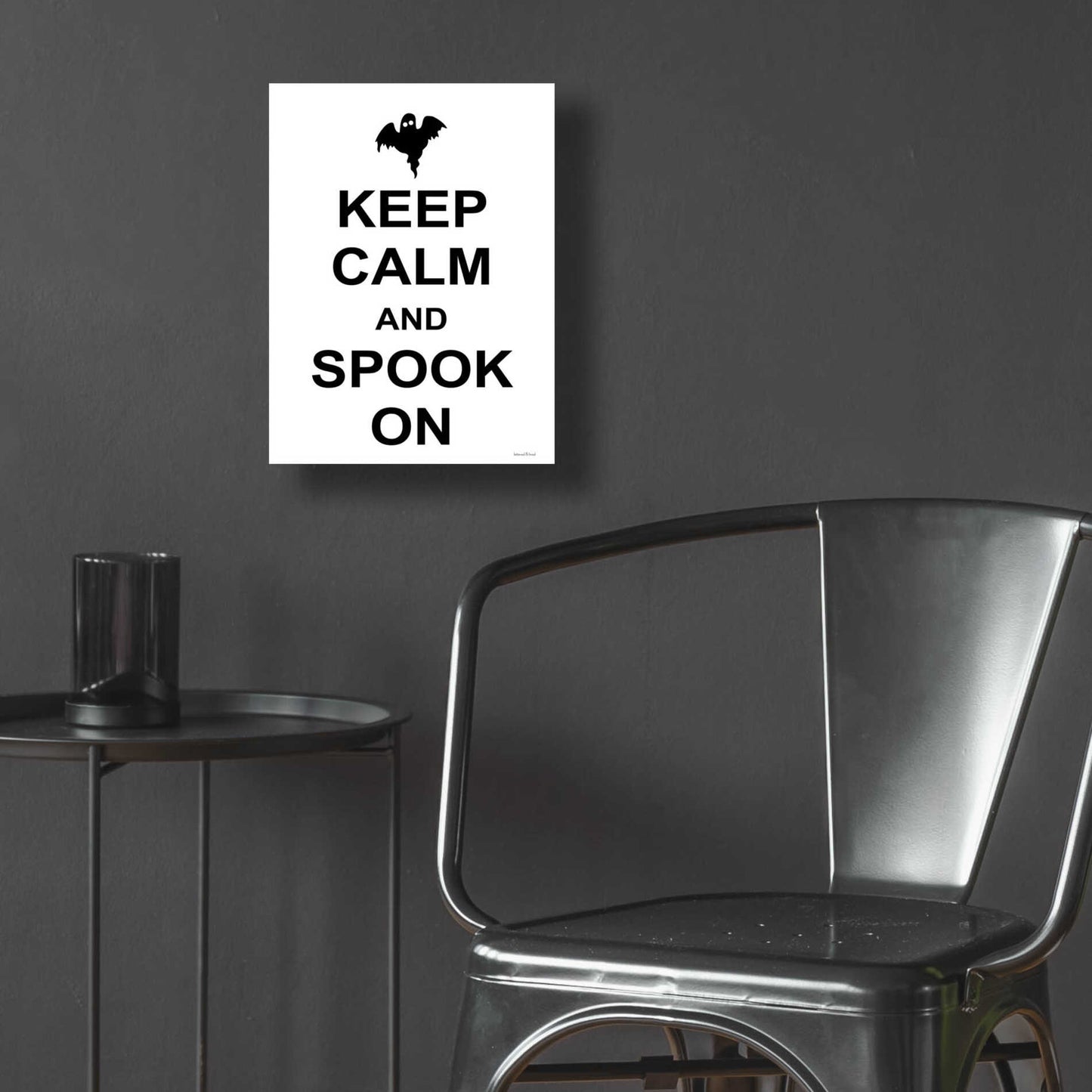 Epic Art 'Keep Calm And Spook On' by Lettered & Lined, Acrylic Glass Wall Art,12x16