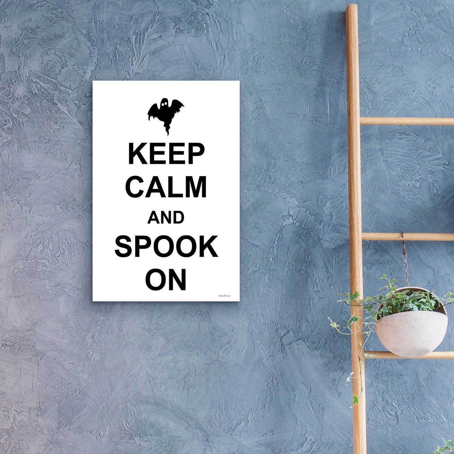 Epic Art 'Keep Calm And Spook On' by Lettered & Lined, Acrylic Glass Wall Art,16x24