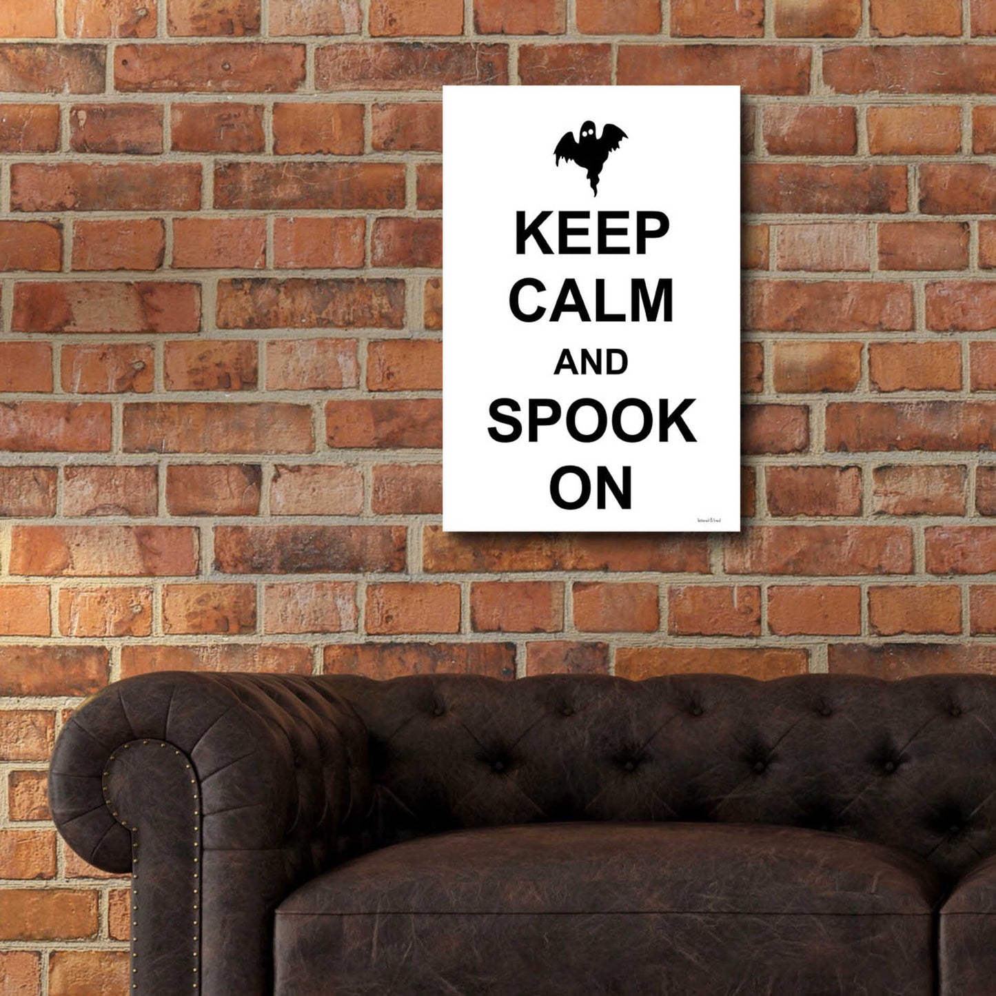 Epic Art 'Keep Calm And Spook On' by Lettered & Lined, Acrylic Glass Wall Art,16x24