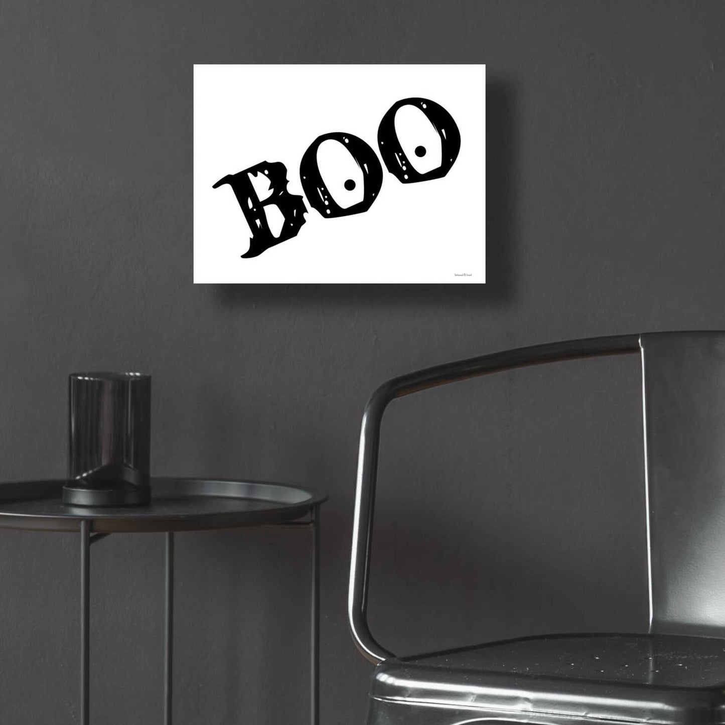 Epic Art 'Boo' by Lettered & Lined, Acrylic Glass Wall Art,16x12