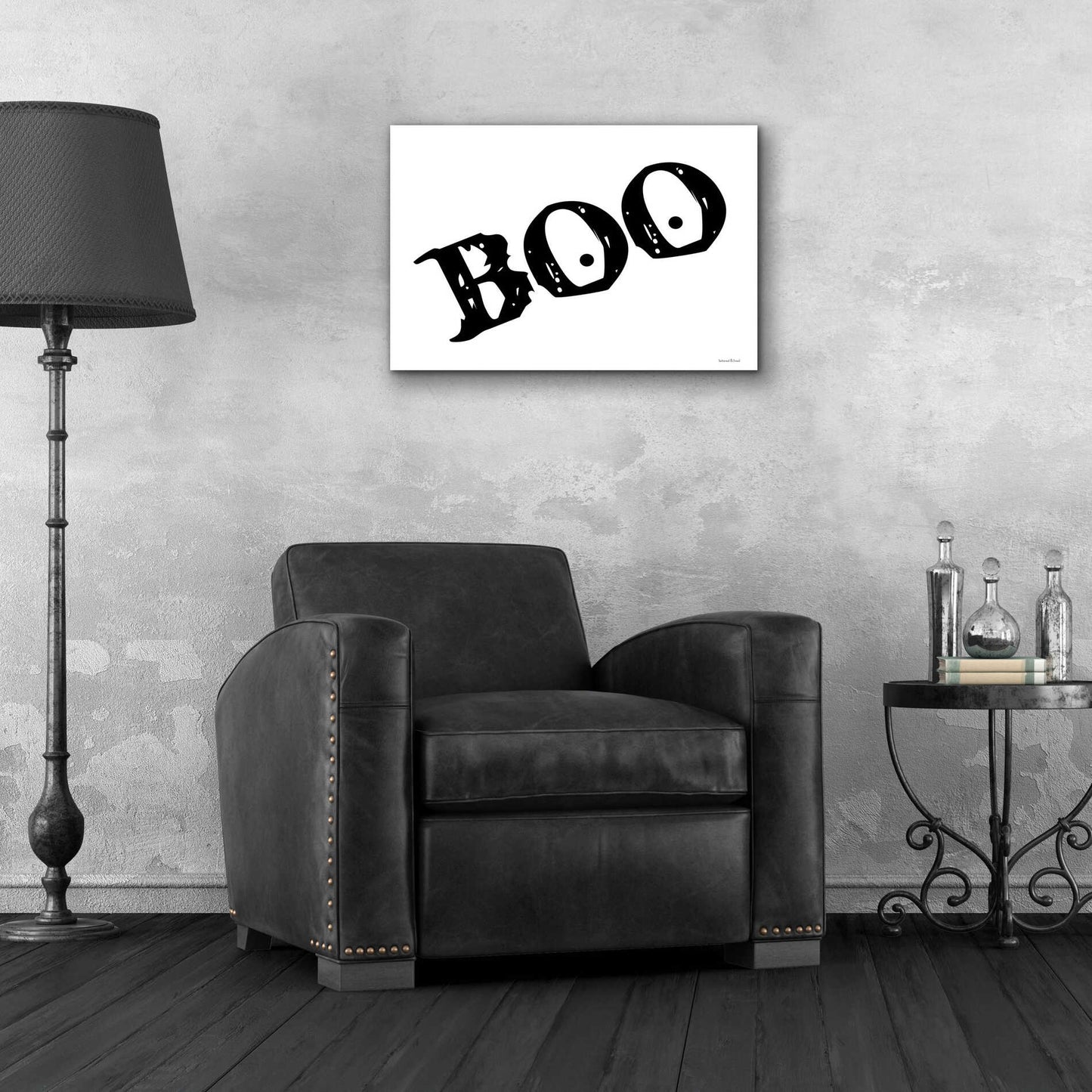 Epic Art 'Boo' by Lettered & Lined, Acrylic Glass Wall Art,24x16