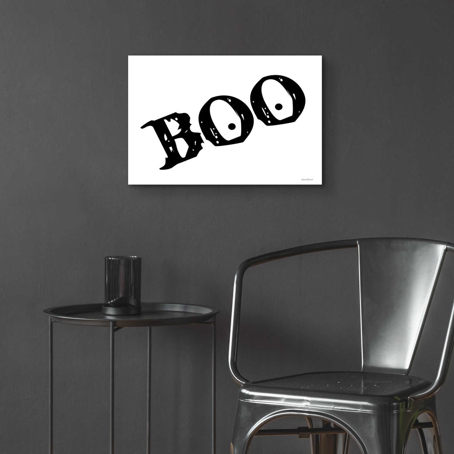 Epic Art 'Boo' by Lettered & Lined, Acrylic Glass Wall Art,24x16