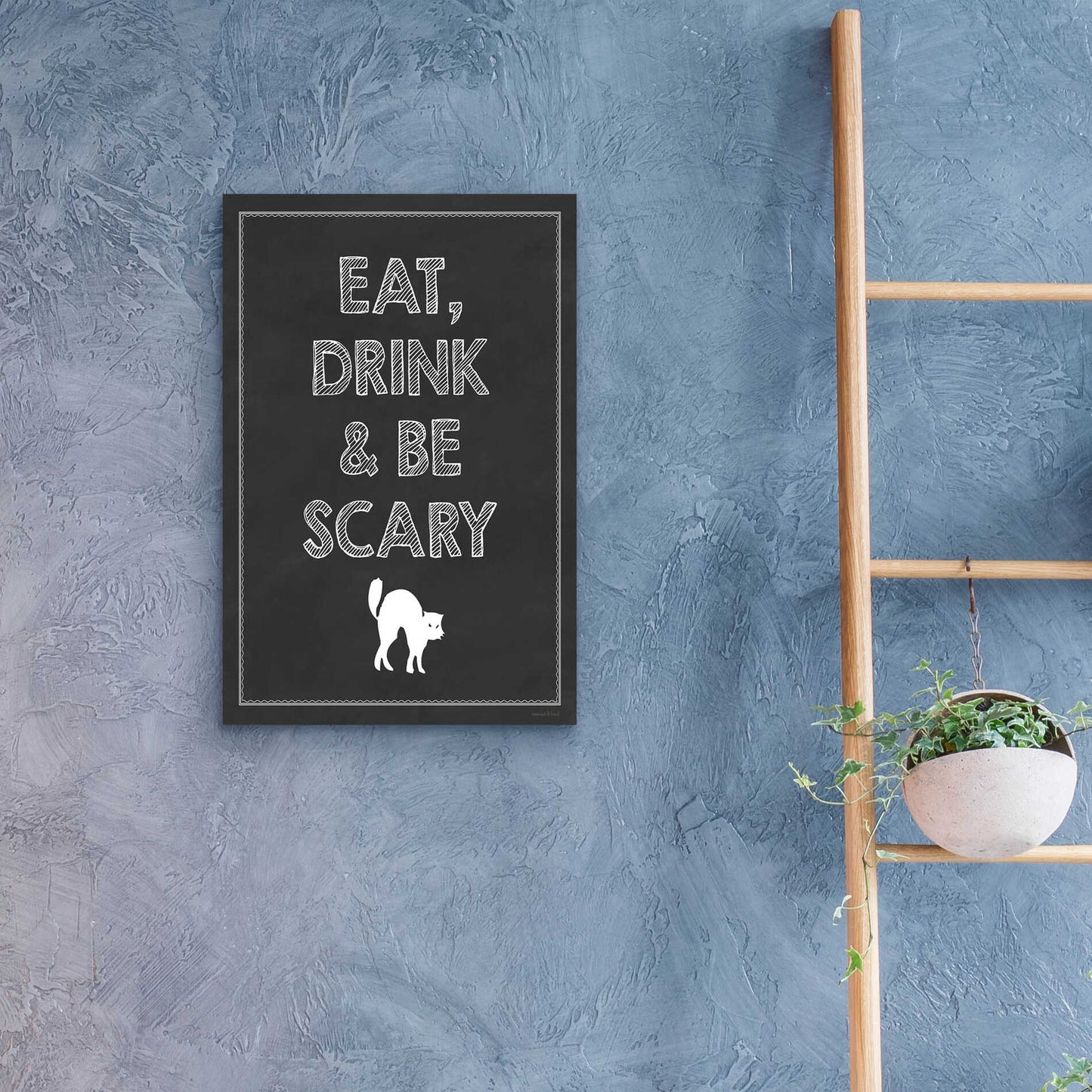 Epic Art 'Be Scary II' by Lettered & Lined, Acrylic Glass Wall Art,16x24