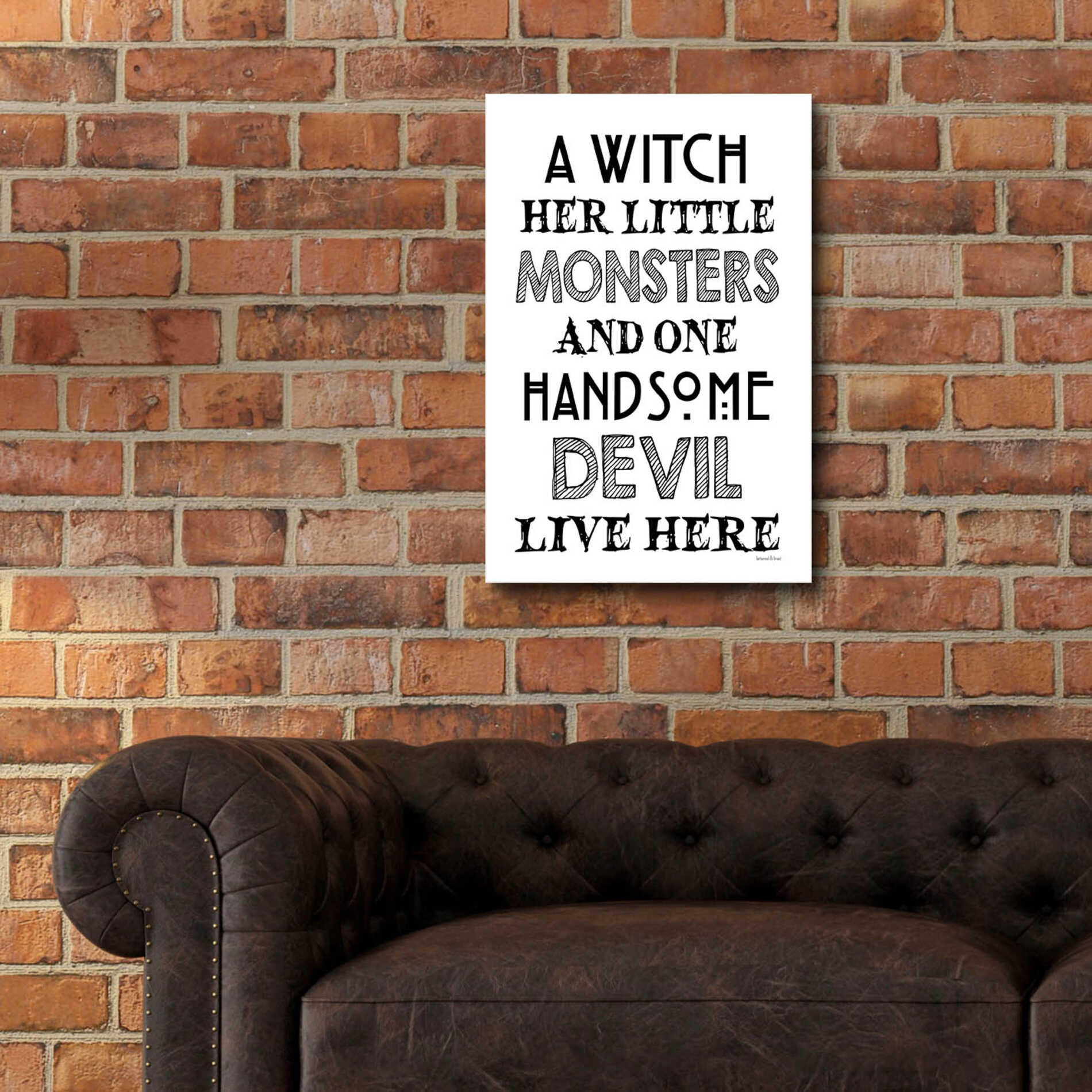 Epic Art 'A Witch' by Lettered & Lined, Acrylic Glass Wall Art,16x24