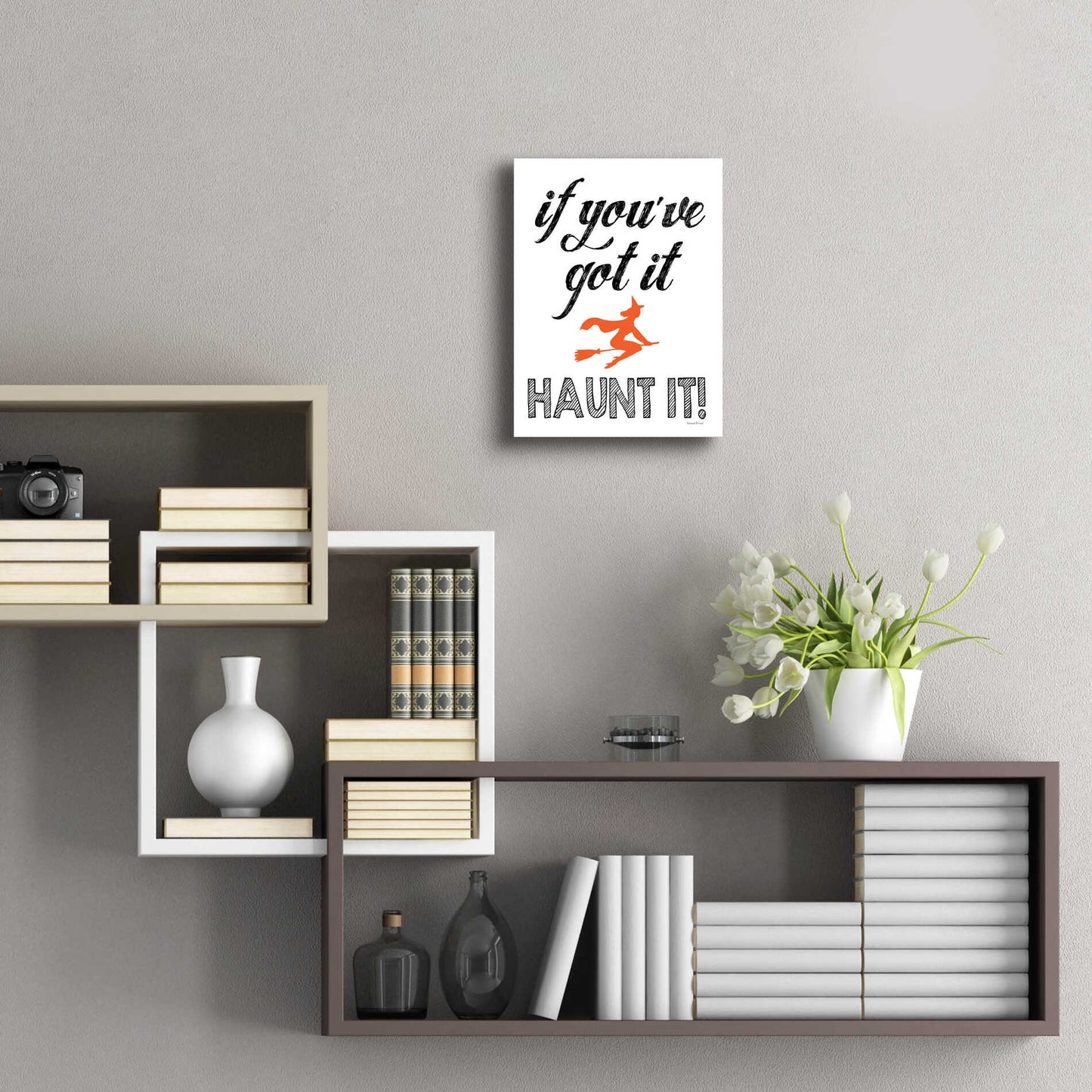 Epic Art 'Haunt It' by Lettered & Lined, Acrylic Glass Wall Art,12x16