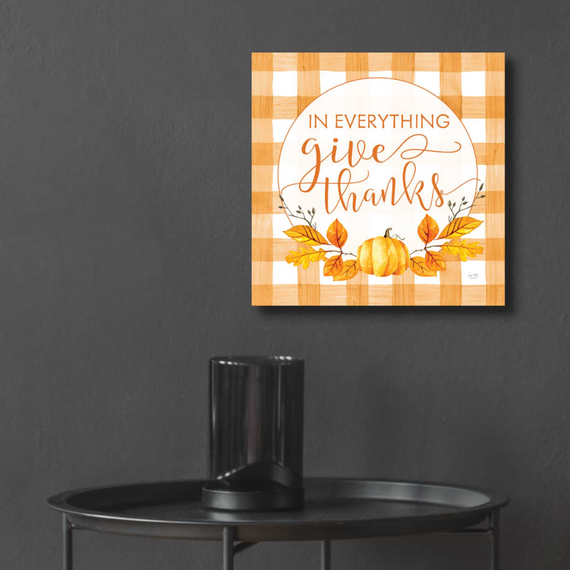 Epic Art 'Give Thanks' by Lux + Me Designs, Acrylic Glass Wall Art,12x12