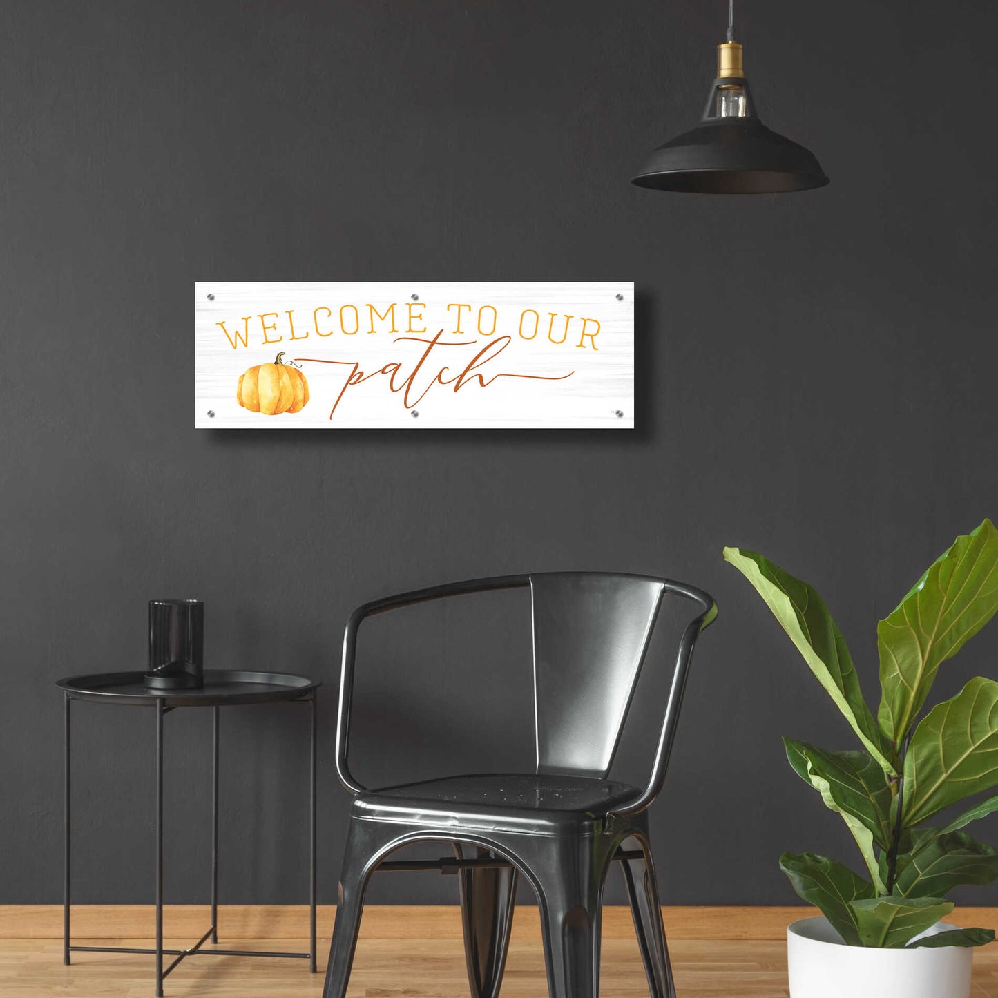 Epic Art 'Welcome to Our Patch' by Lux + Me Designs, Acrylic Glass Wall Art,36x12