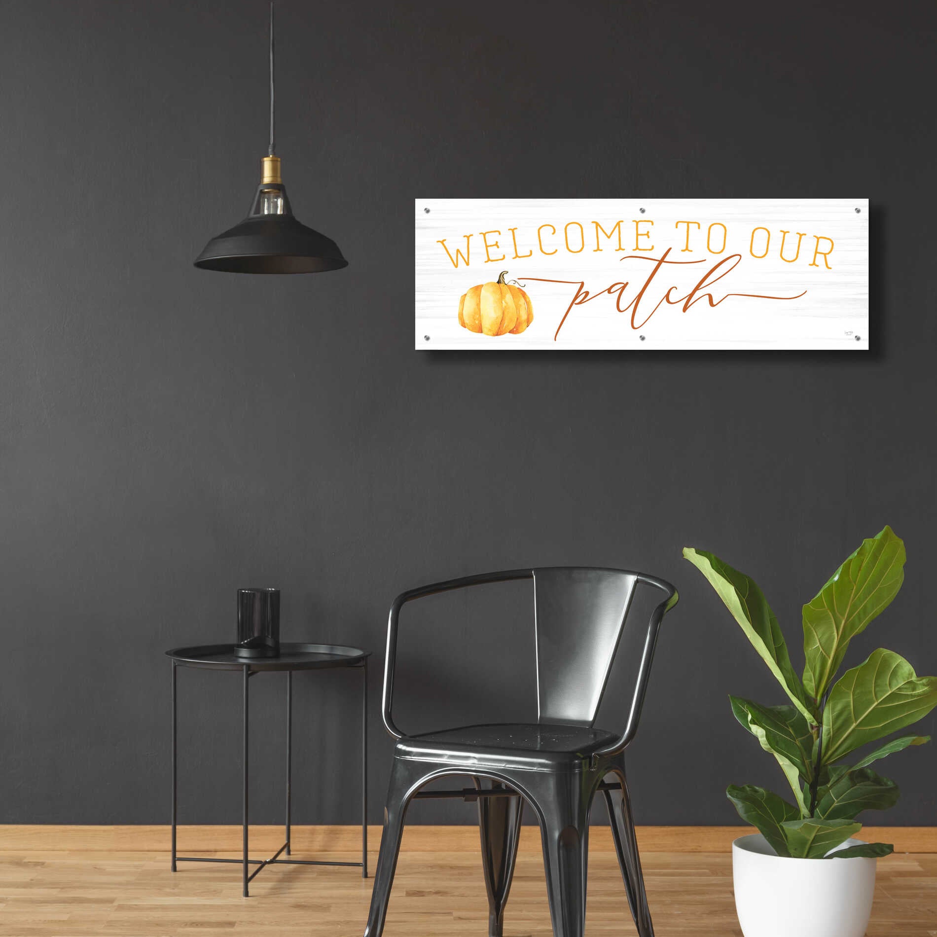 Epic Art 'Welcome to Our Patch' by Lux + Me Designs, Acrylic Glass Wall Art,48x16