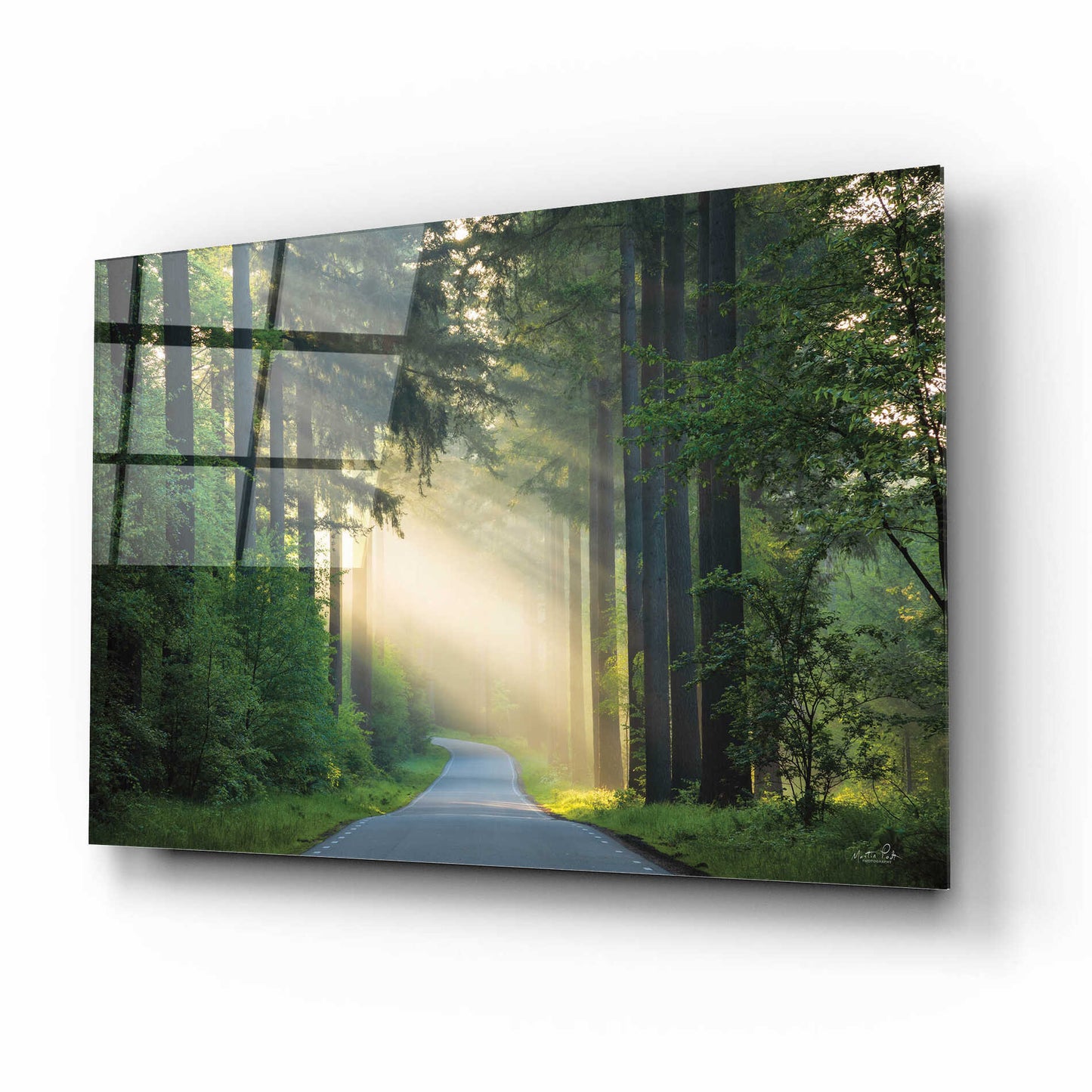 Epic Art 'The Road' by Martin Podt, Acrylic Glass Wall Art,16x12