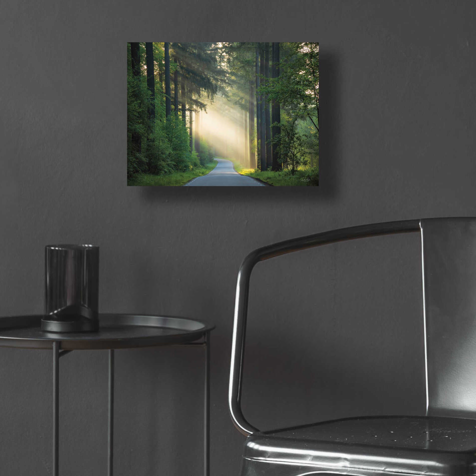 Epic Art 'The Road' by Martin Podt, Acrylic Glass Wall Art,16x12