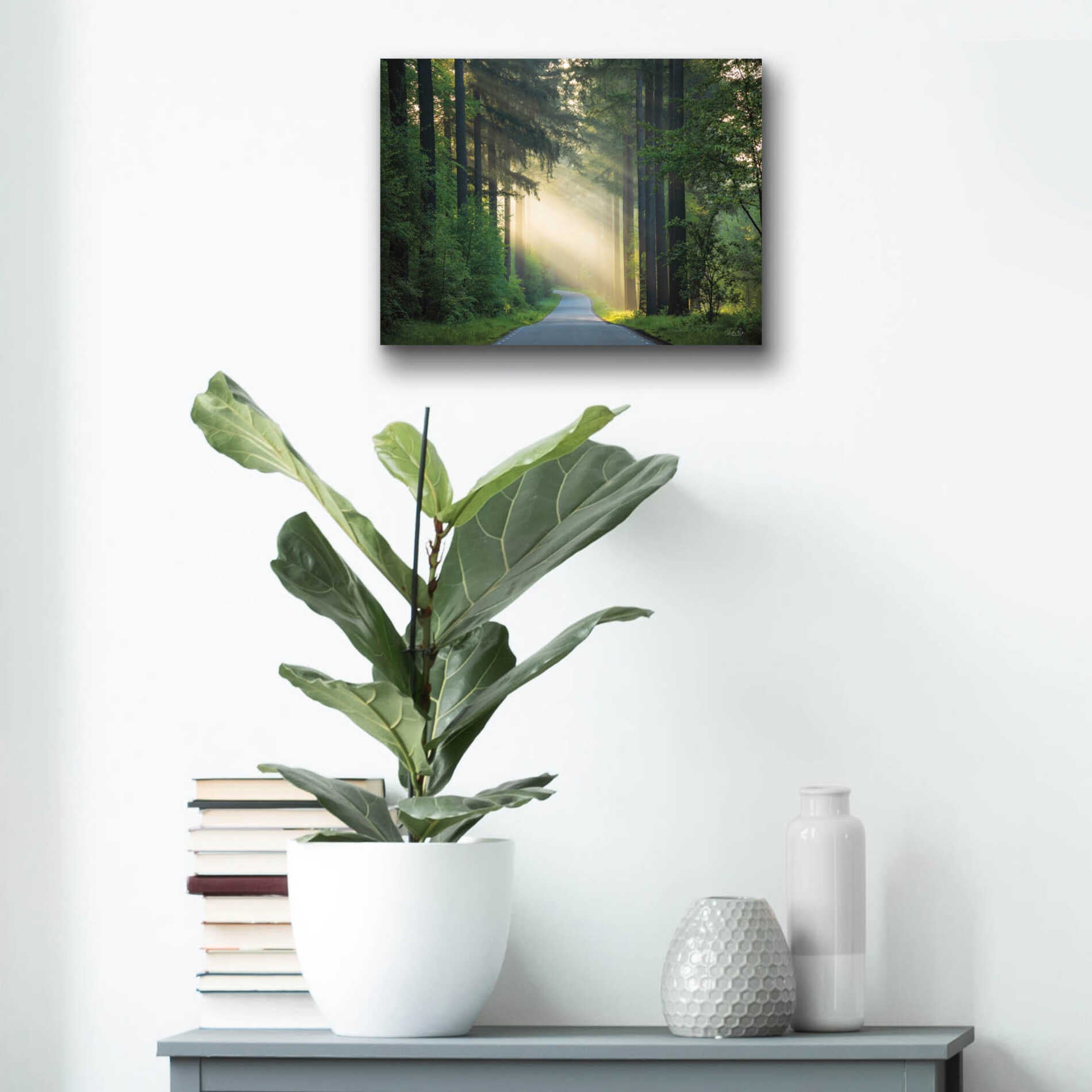 Epic Art 'The Road' by Martin Podt, Acrylic Glass Wall Art,16x12