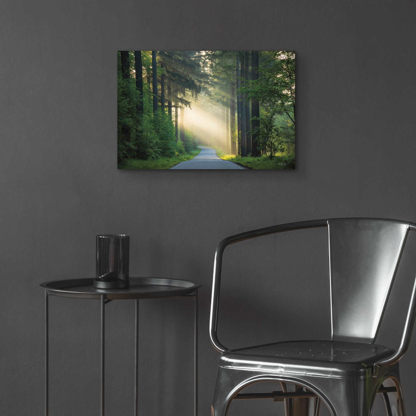 Epic Art 'The Road' by Martin Podt, Acrylic Glass Wall Art,24x16