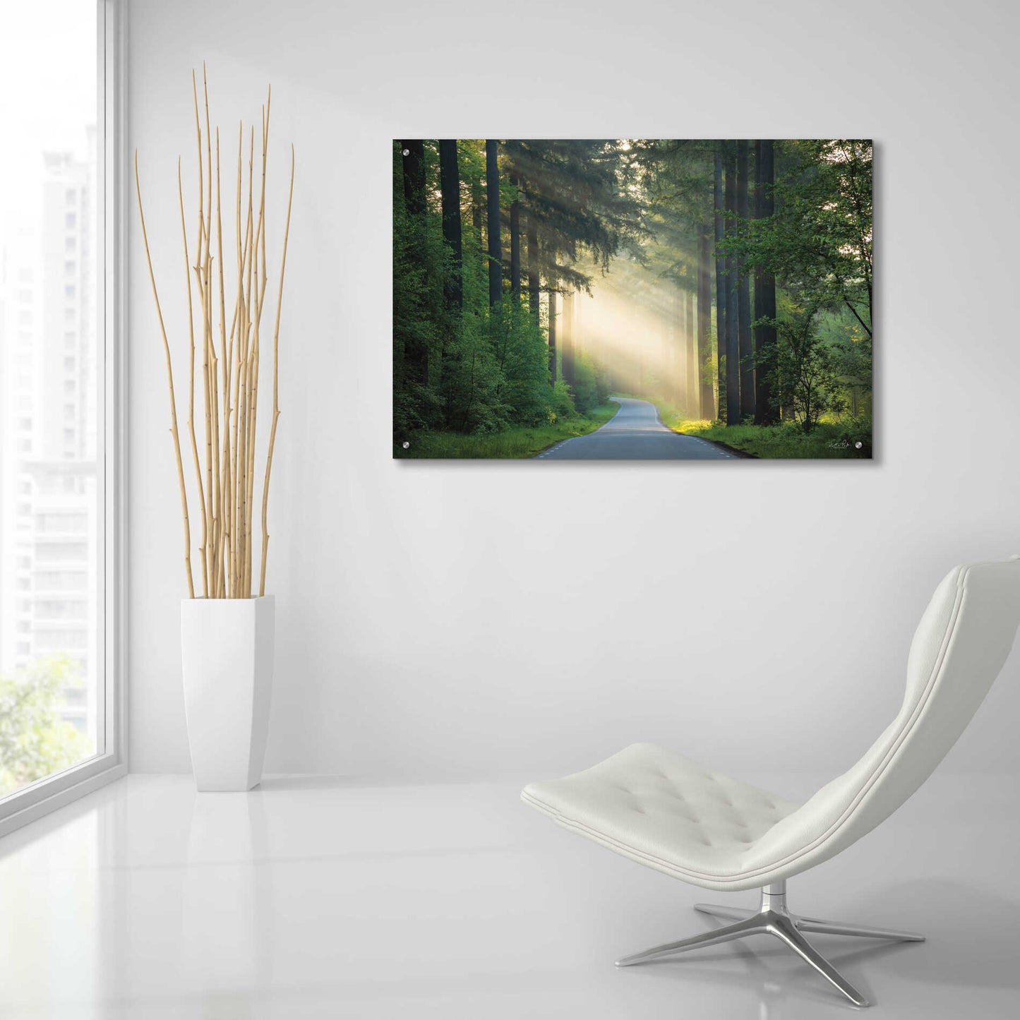 Epic Art 'The Road' by Martin Podt, Acrylic Glass Wall Art,36x24