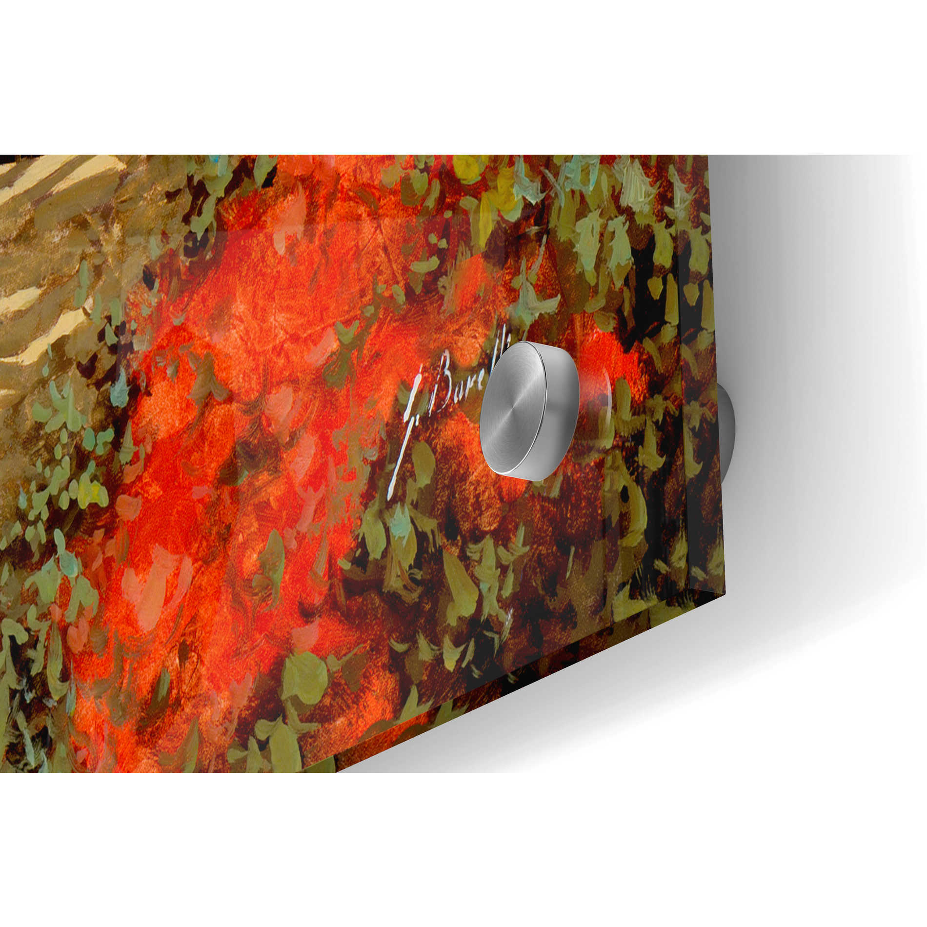 Epic Art 'Il Giardino Rosso' by Guido Borelli, Acrylic Glass Wall Art,36x24