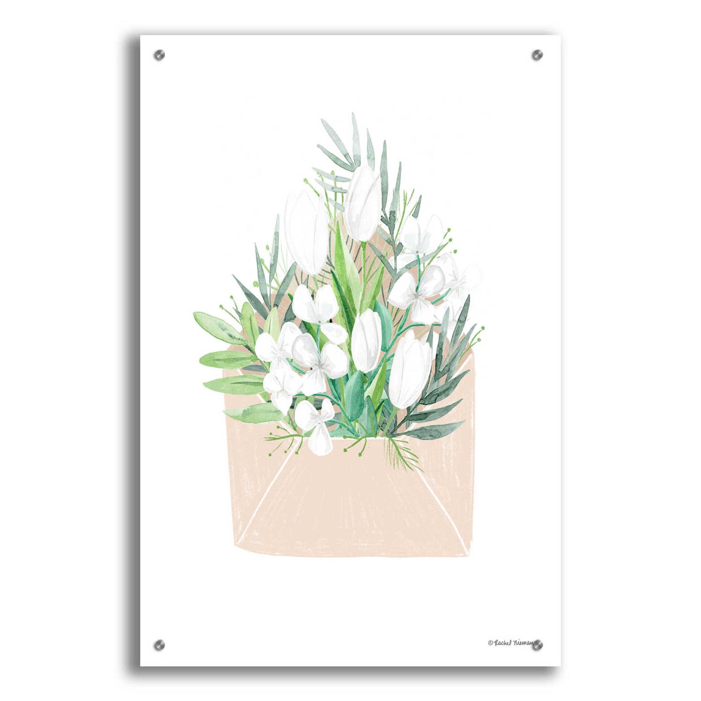 Epic Art 'Flower Delivery' by Rachel Nieman, Acrylic Glass Wall Art,24x36