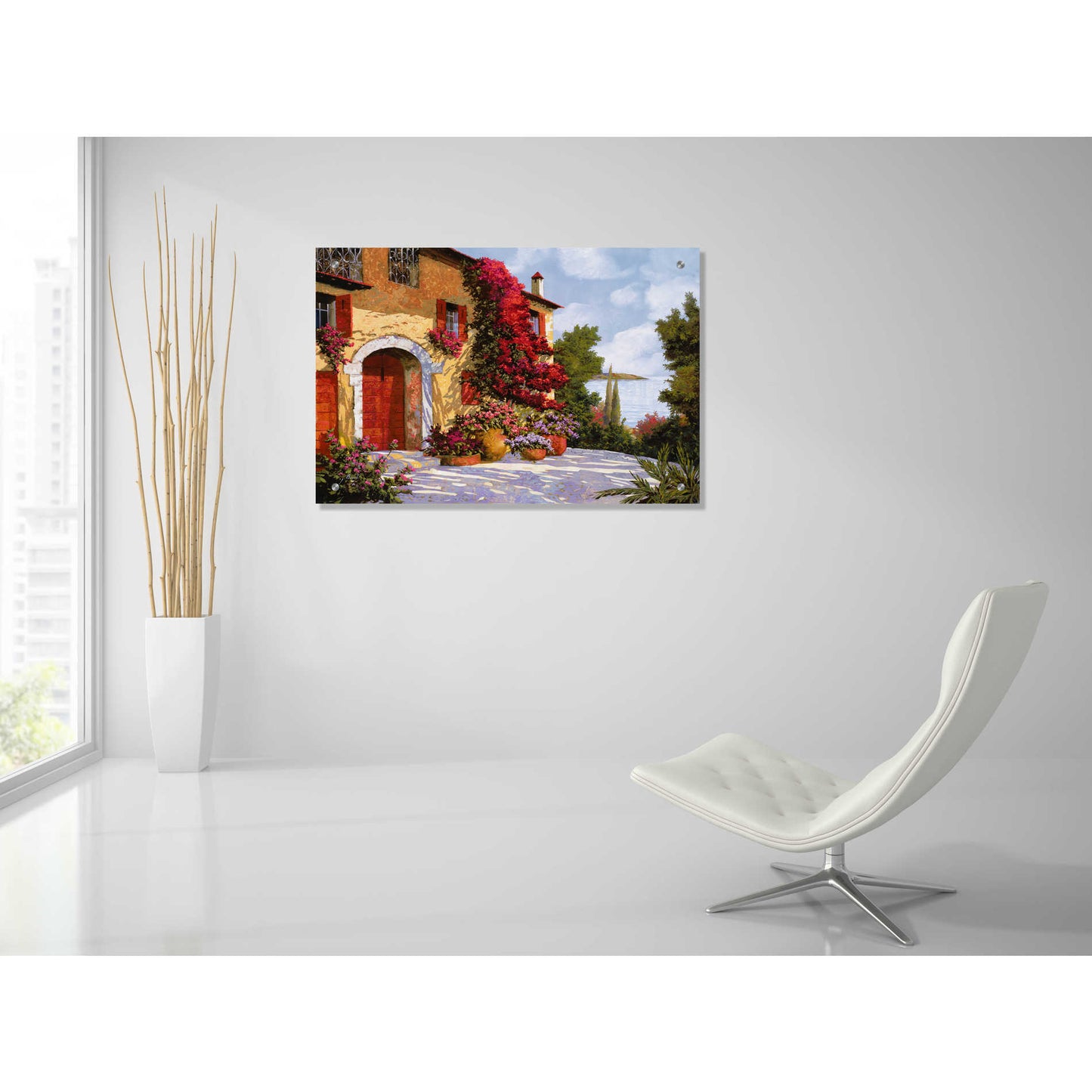 Epic Art 'Bouganville' by Guido Borelli, Acrylic Glass Wall Art,36x24