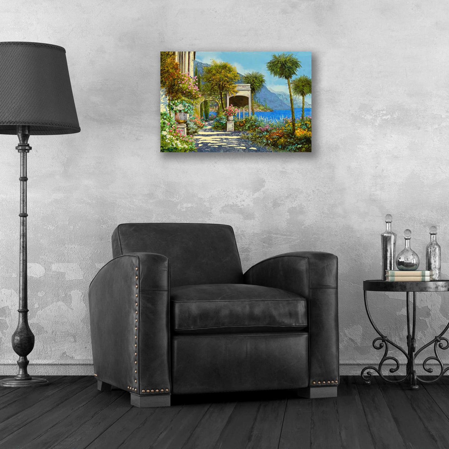 Epic Art 'Passeggiata al Lago' by Guido Borelli, Acrylic Glass Wall Art,24x16