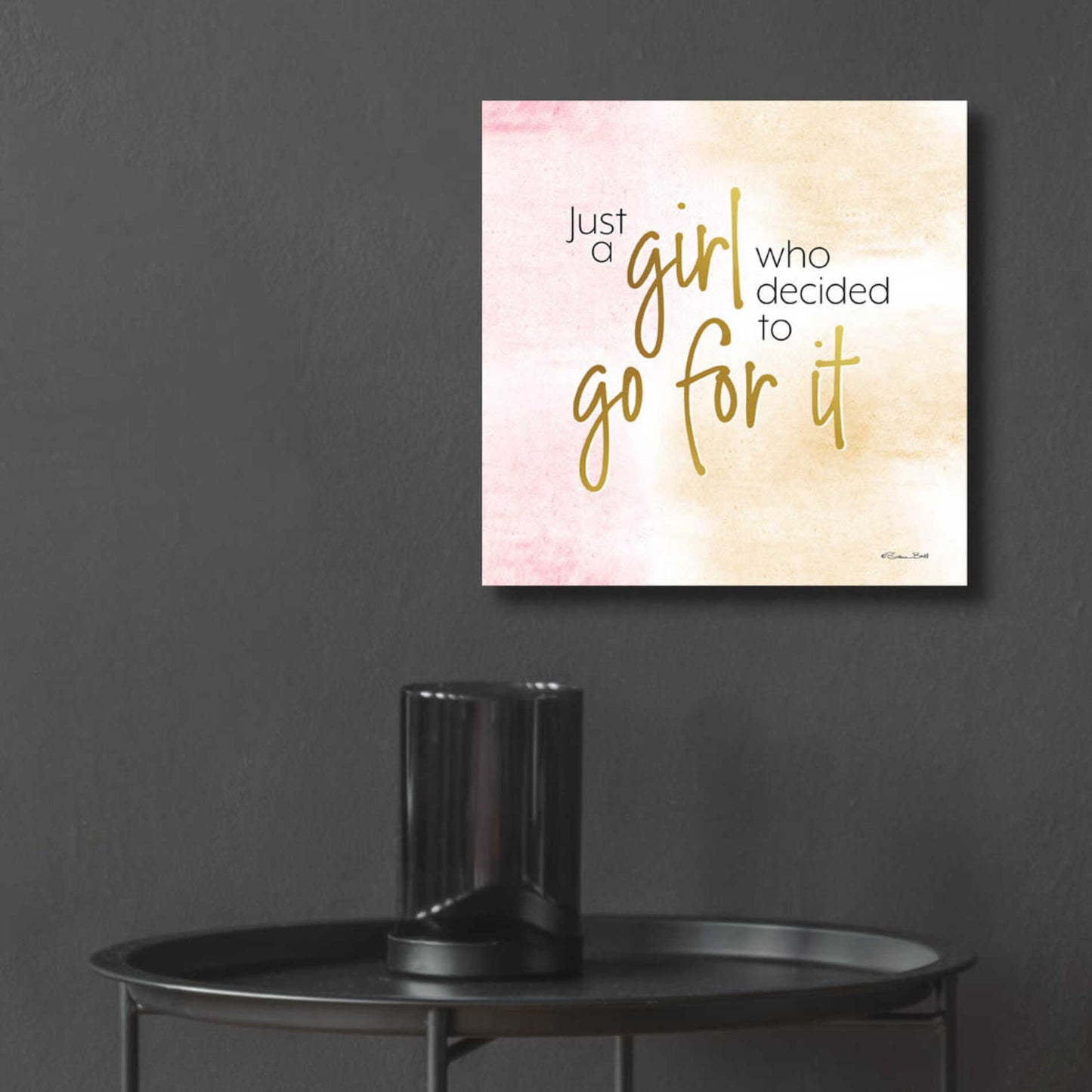 Epic Art 'Go For It' by Susan Ball, Acrylic Glass Wall Art,12x12