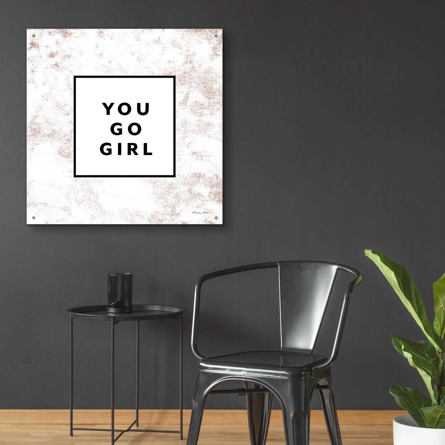 Epic Art 'You Go Girl Bold' by Susan Ball, Acrylic Glass Wall Art,36x36
