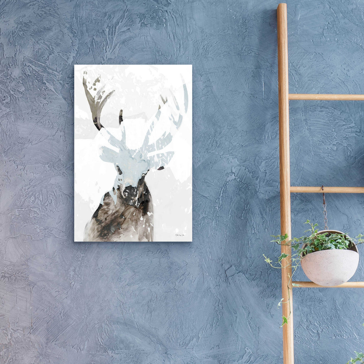 Epic Art 'Elk Impression 2' by Stellar Design Studio, Acrylic Glass Wall Art,16x24