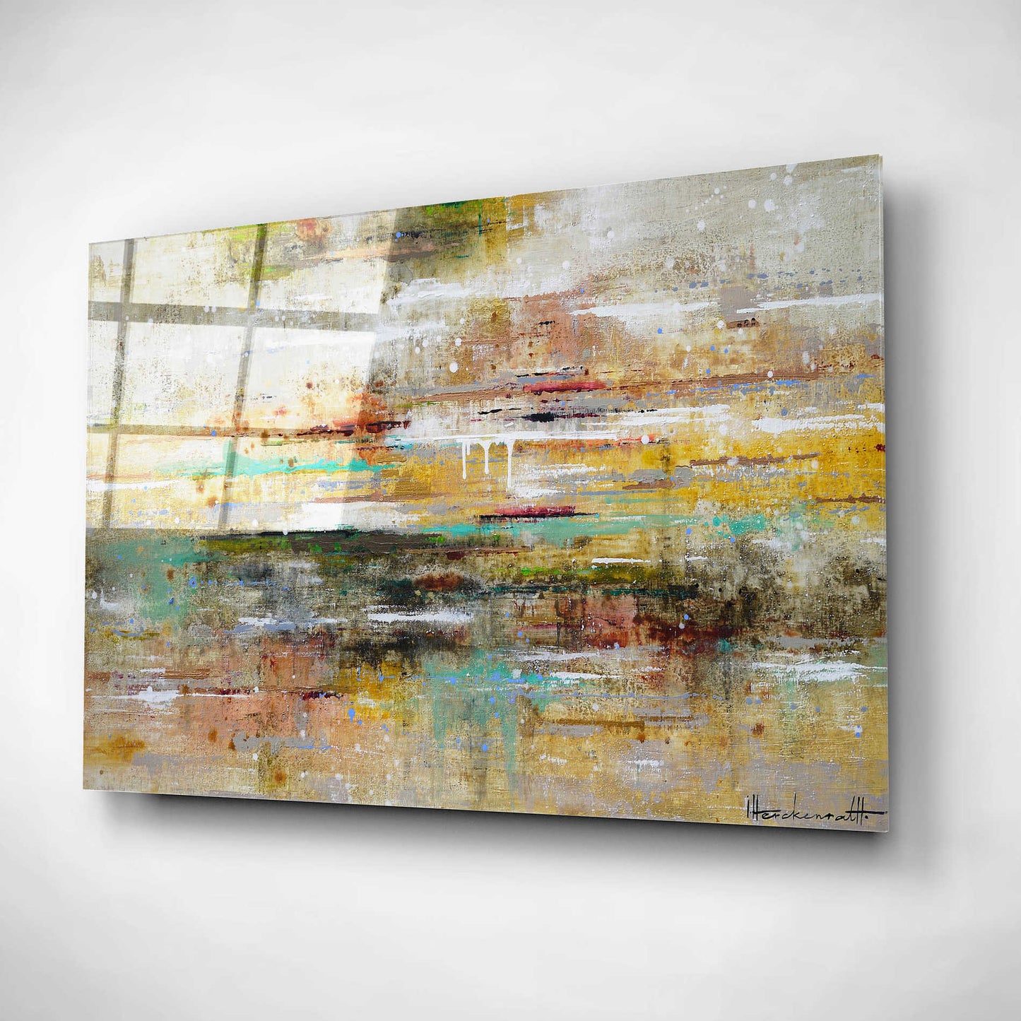 Epic Art 'Oasis Reflection' by Ingeborg Herckenrath, Acrylic Glass Wall Art,16x12