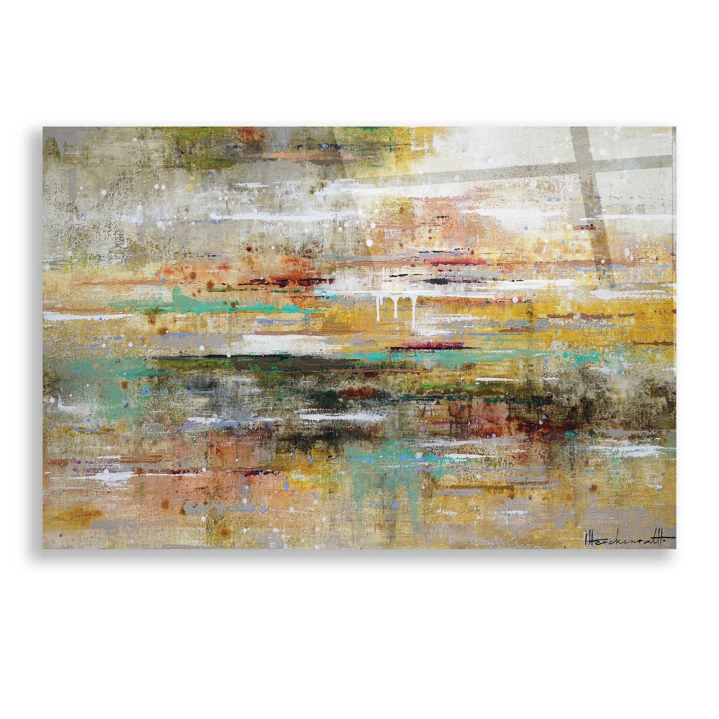 Epic Art 'Oasis Reflection' by Ingeborg Herckenrath, Acrylic Glass Wall Art,24x16