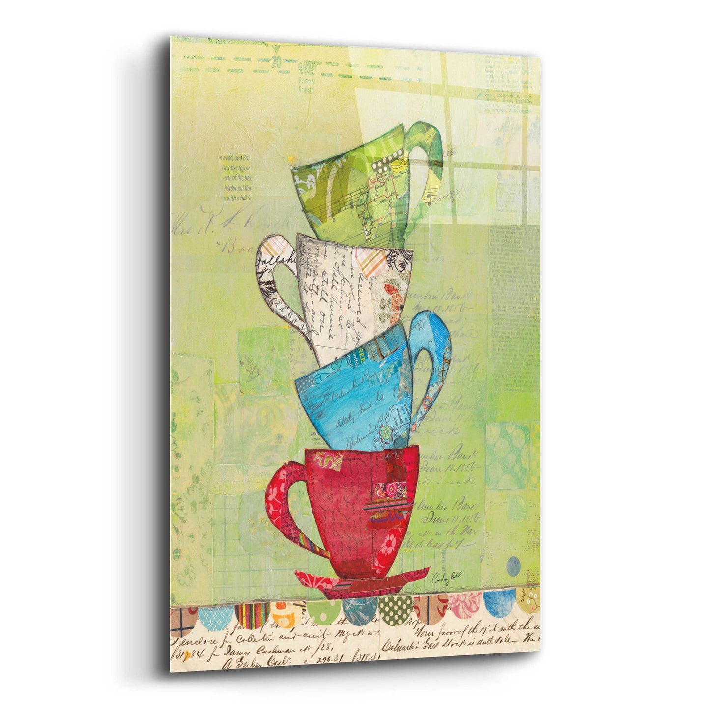 Epic Art 'Come for Tea' by Courtney Prahl, Acrylic Glass Wall Art,12x16