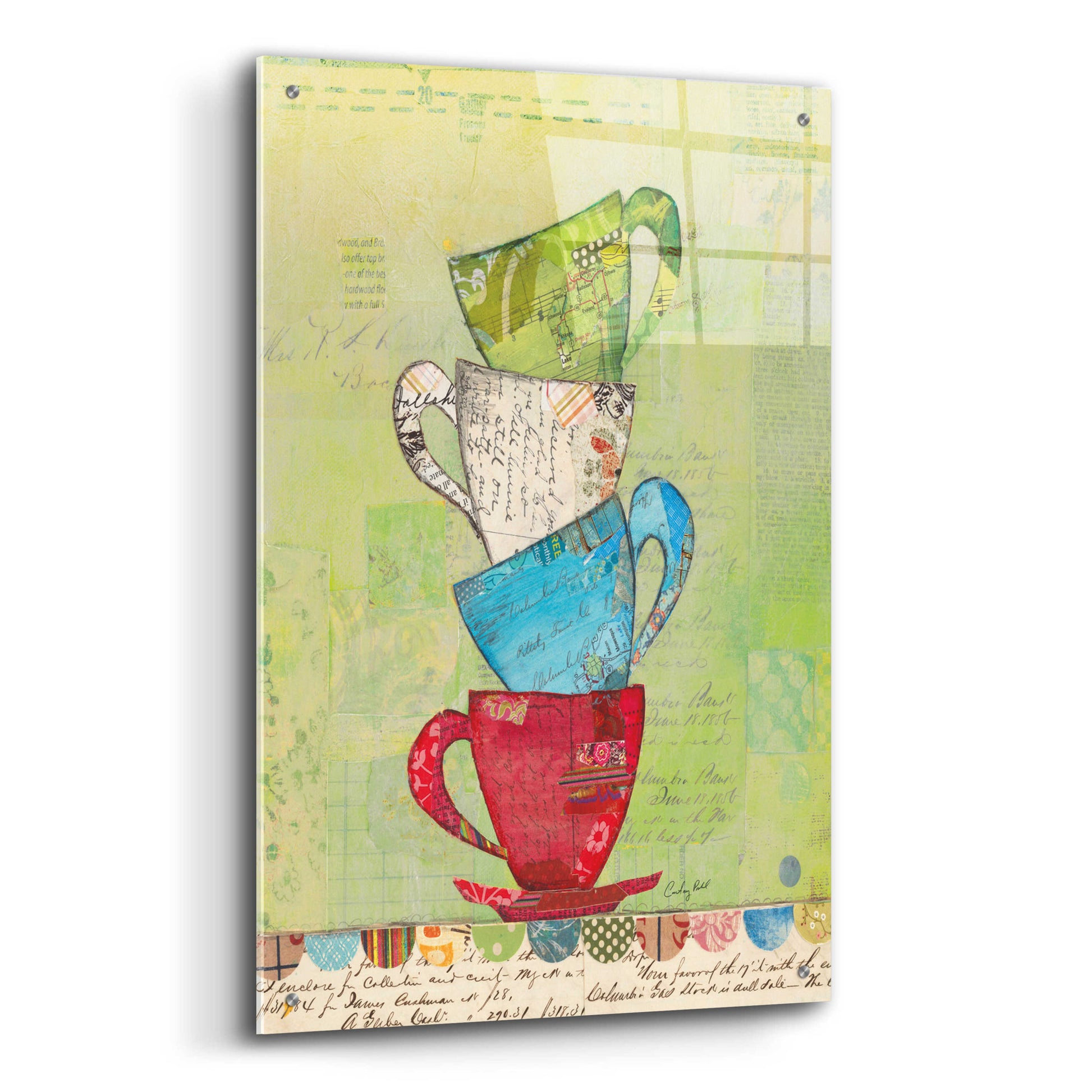 Epic Art 'Come for Tea' by Courtney Prahl, Acrylic Glass Wall Art,24x36