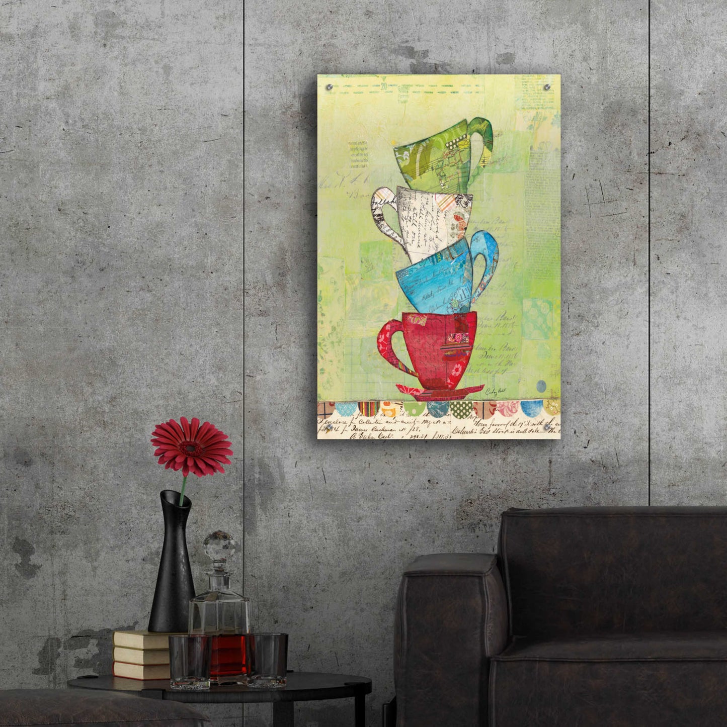 Epic Art 'Come for Tea' by Courtney Prahl, Acrylic Glass Wall Art,24x36