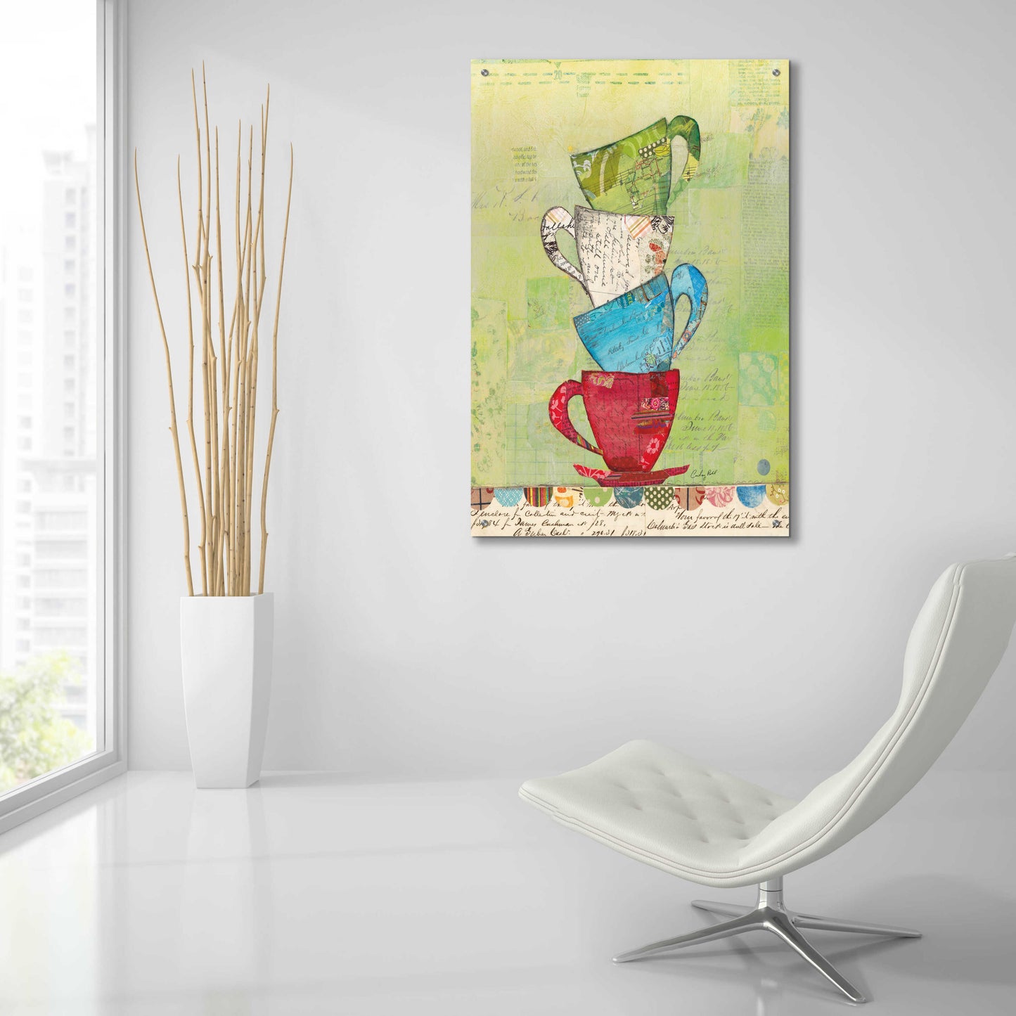 Epic Art 'Come for Tea' by Courtney Prahl, Acrylic Glass Wall Art,24x36