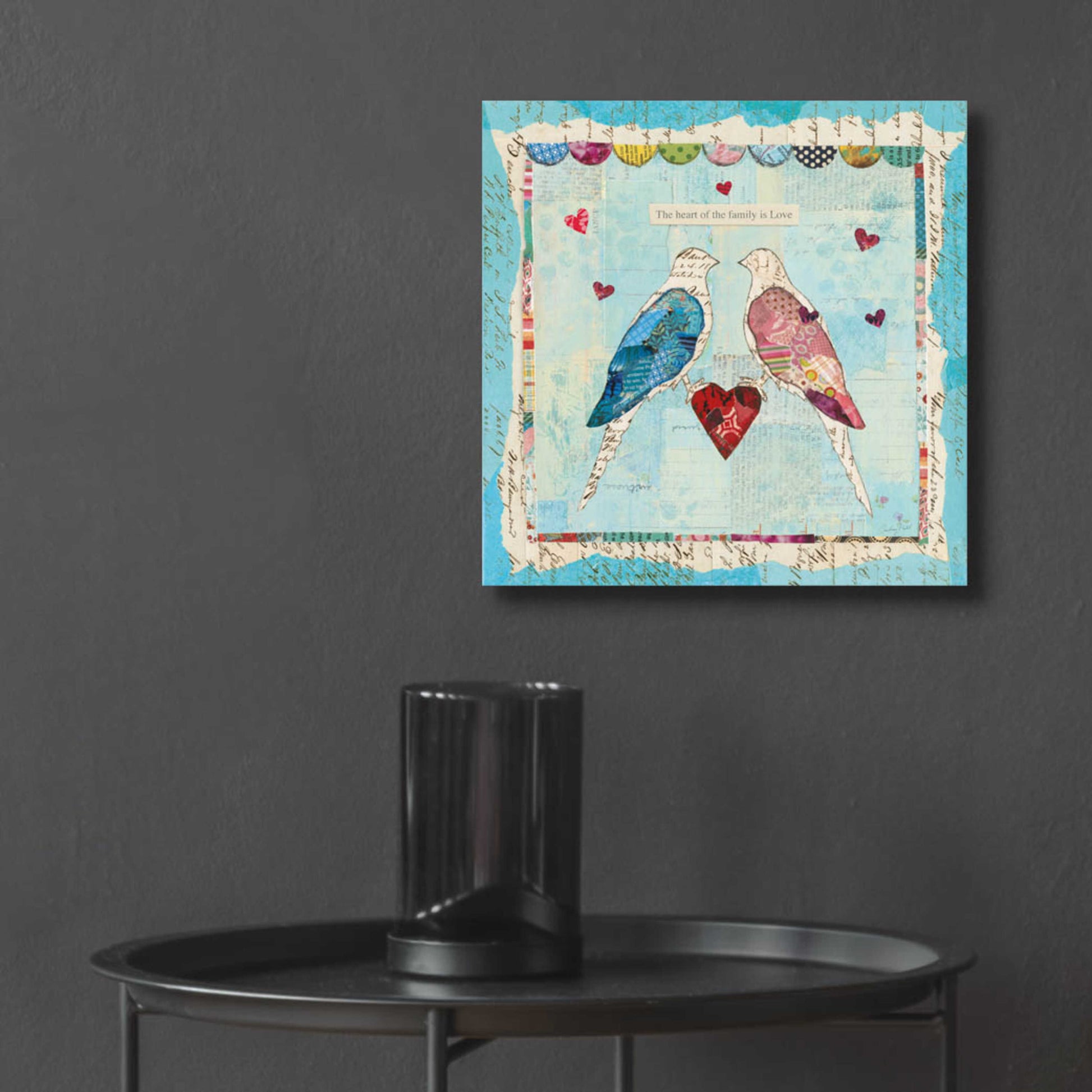 Epic Art 'Love Birds Square' by Courtney Prahl, Acrylic Glass Wall Art,12x12