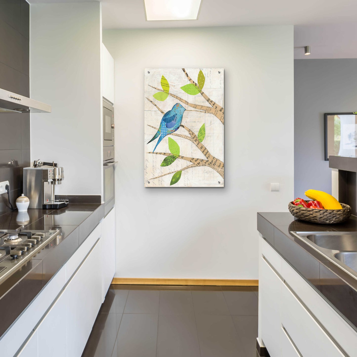 Epic Art 'Birds in Spring I' by Courtney Prahl, Acrylic Glass Wall Art,24x36