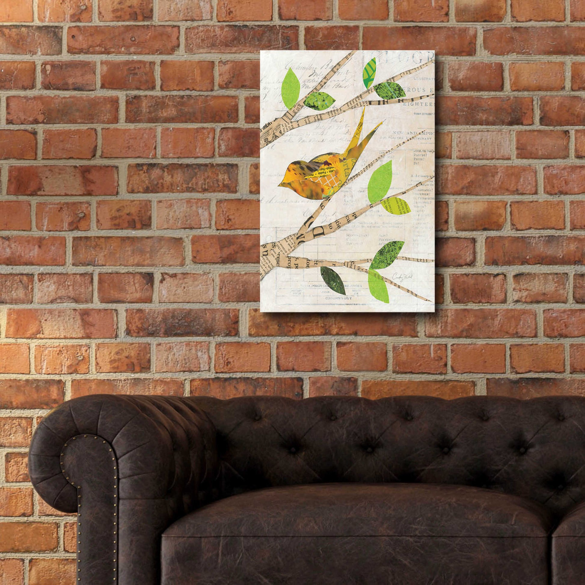Epic Art 'Birds in Spring II' by Courtney Prahl, Acrylic Glass Wall Art,16x24