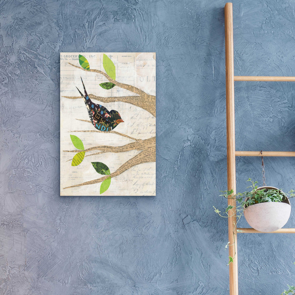 Epic Art 'Birds in Spring III' by Courtney Prahl, Acrylic Glass Wall Art,16x24