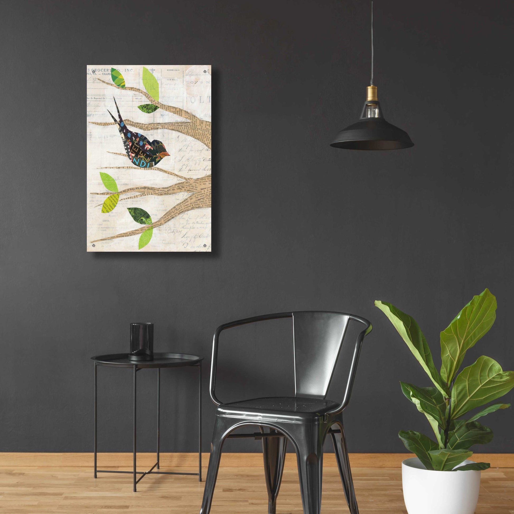 Epic Art 'Birds in Spring III' by Courtney Prahl, Acrylic Glass Wall Art,24x36