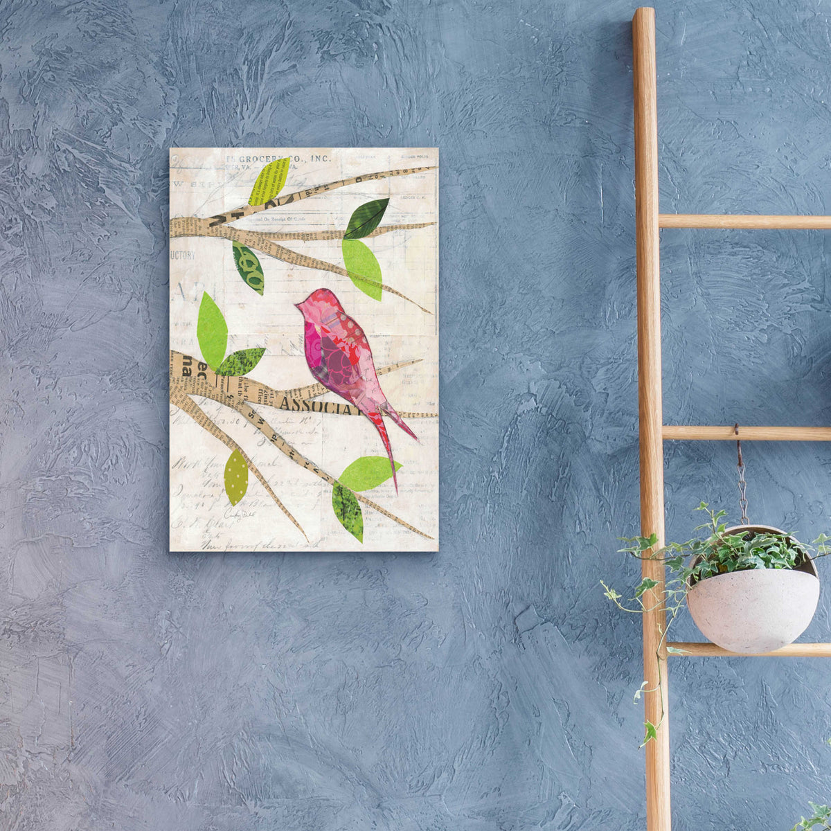 Epic Art 'Birds in Spring IV' by Courtney Prahl, Acrylic Glass Wall Art,16x24