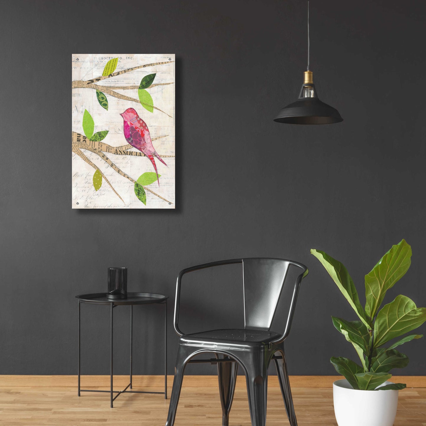 Epic Art 'Birds in Spring IV' by Courtney Prahl, Acrylic Glass Wall Art,24x36