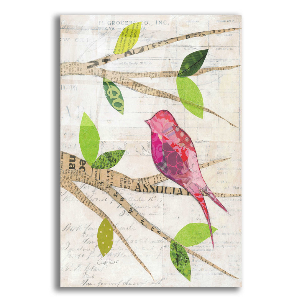 Epic Art 'Birds in Spring IV' by Courtney Prahl, Acrylic Glass Wall Art