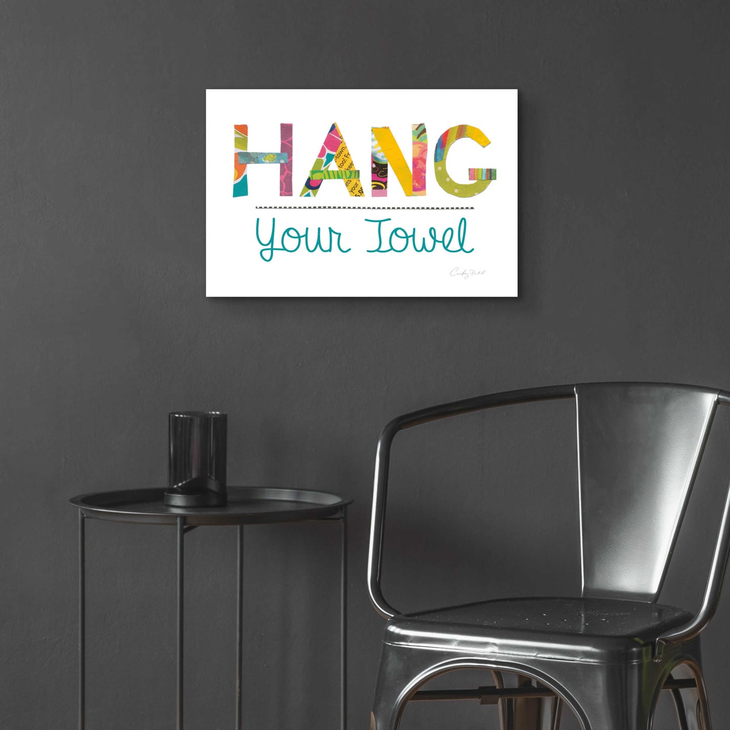 Epic Art 'Hang Your Towel' by Courtney Prahl, Acrylic Glass Wall Art,24x16