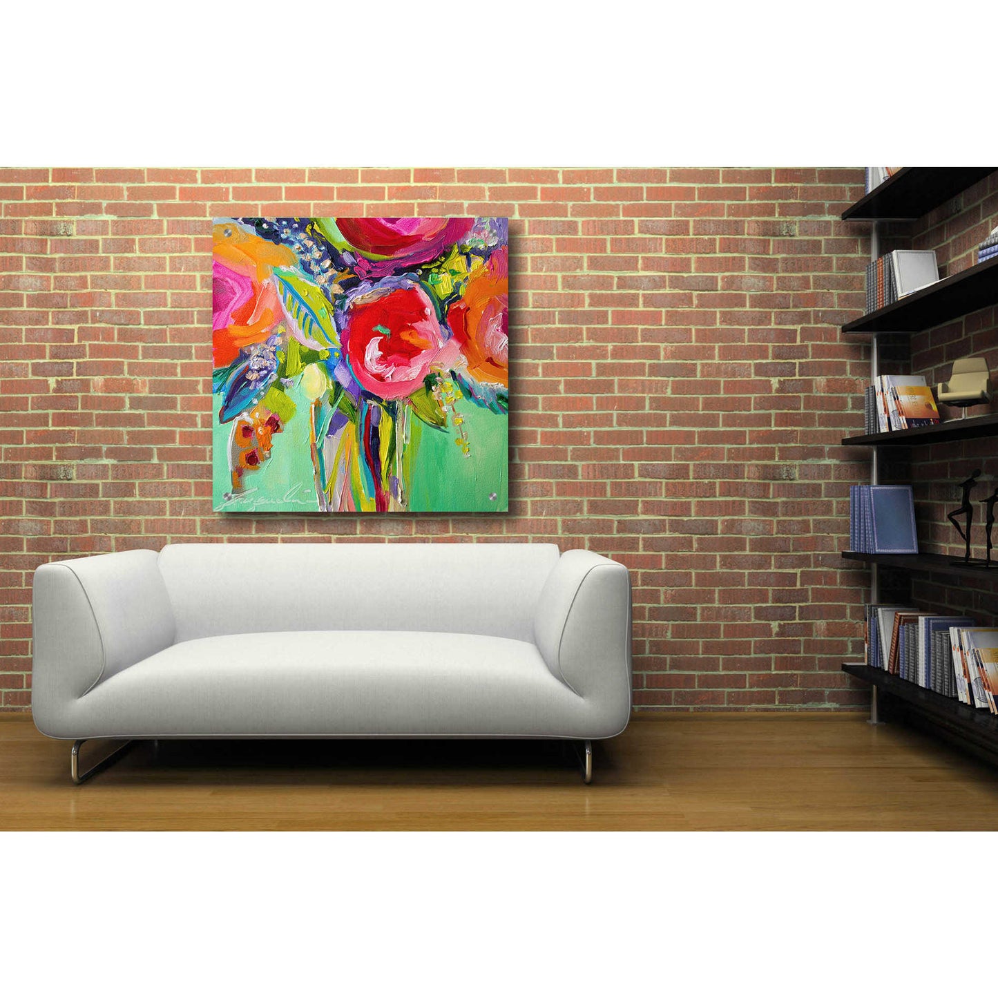 Epic Art 'Ode to Summer 1' by Jacqueline Brewer, Acrylic Glass Wall Art,36x36