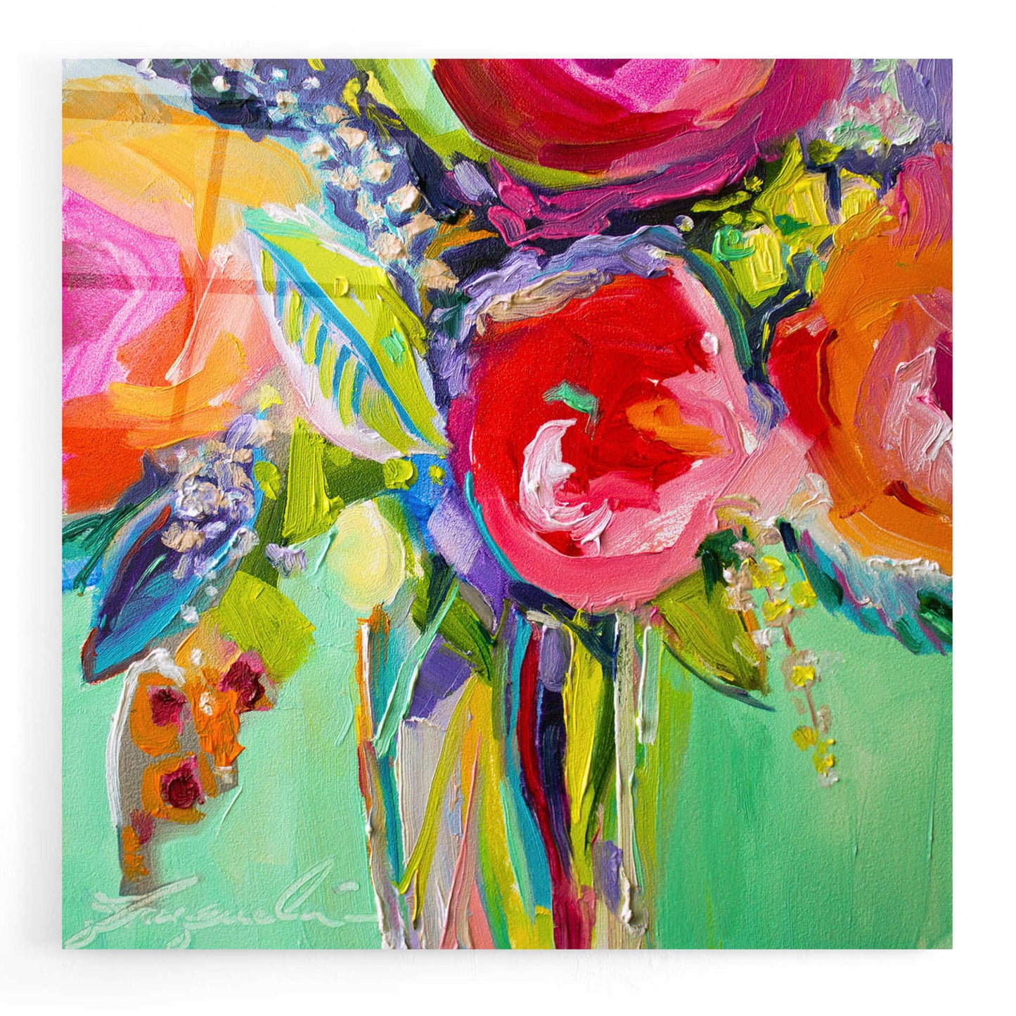 Epic Art 'Ode to Summer 1' by Jacqueline Brewer, Acrylic Glass Wall Art