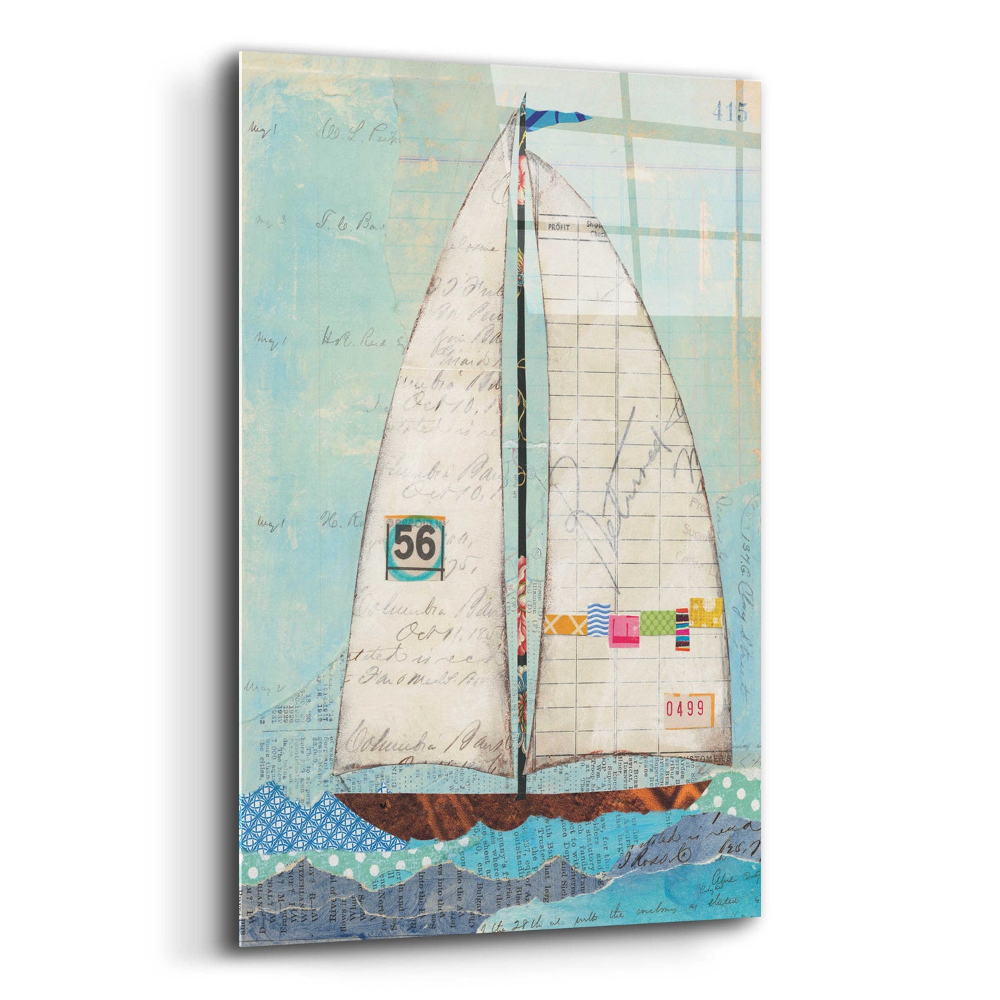 Epic Art 'At the Regatta IV' by Courtney Prahl, Acrylic Glass Wall Art,12x16