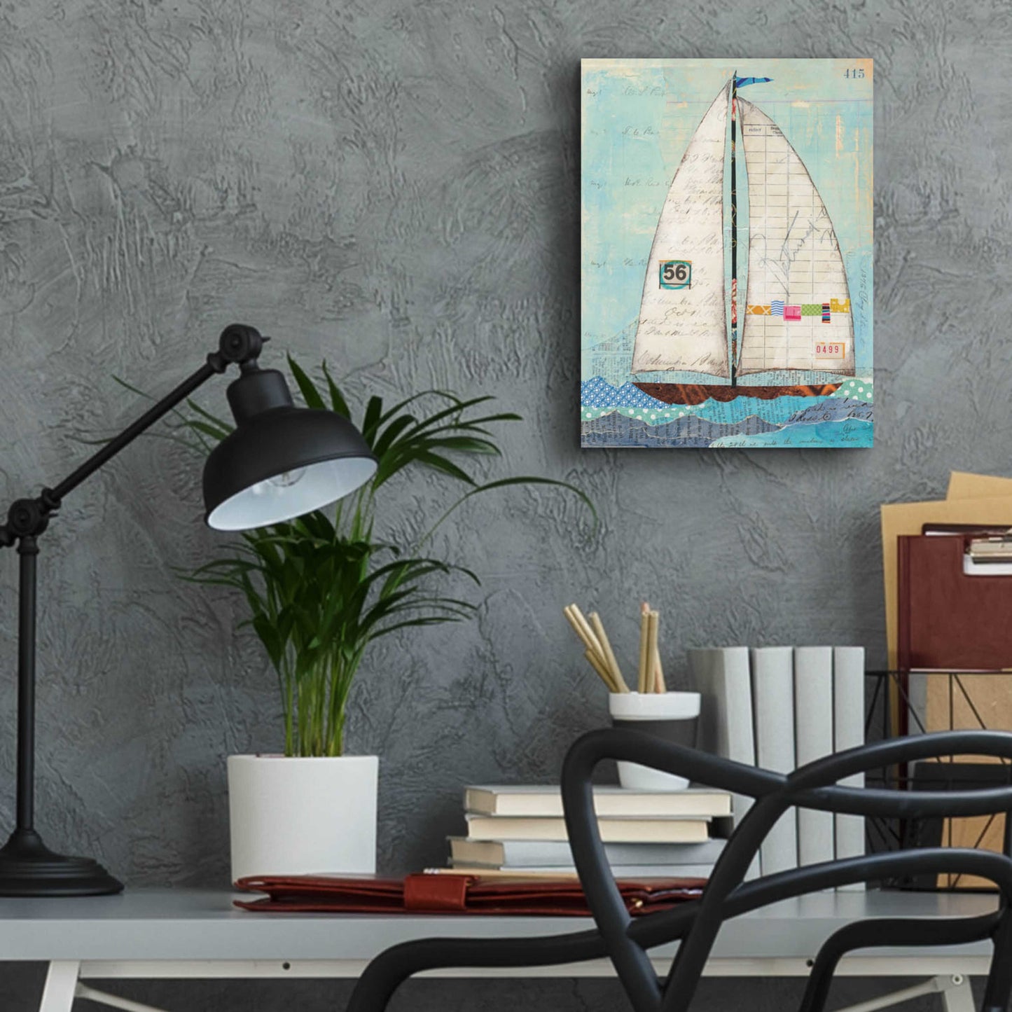 Epic Art 'At the Regatta IV' by Courtney Prahl, Acrylic Glass Wall Art,12x16