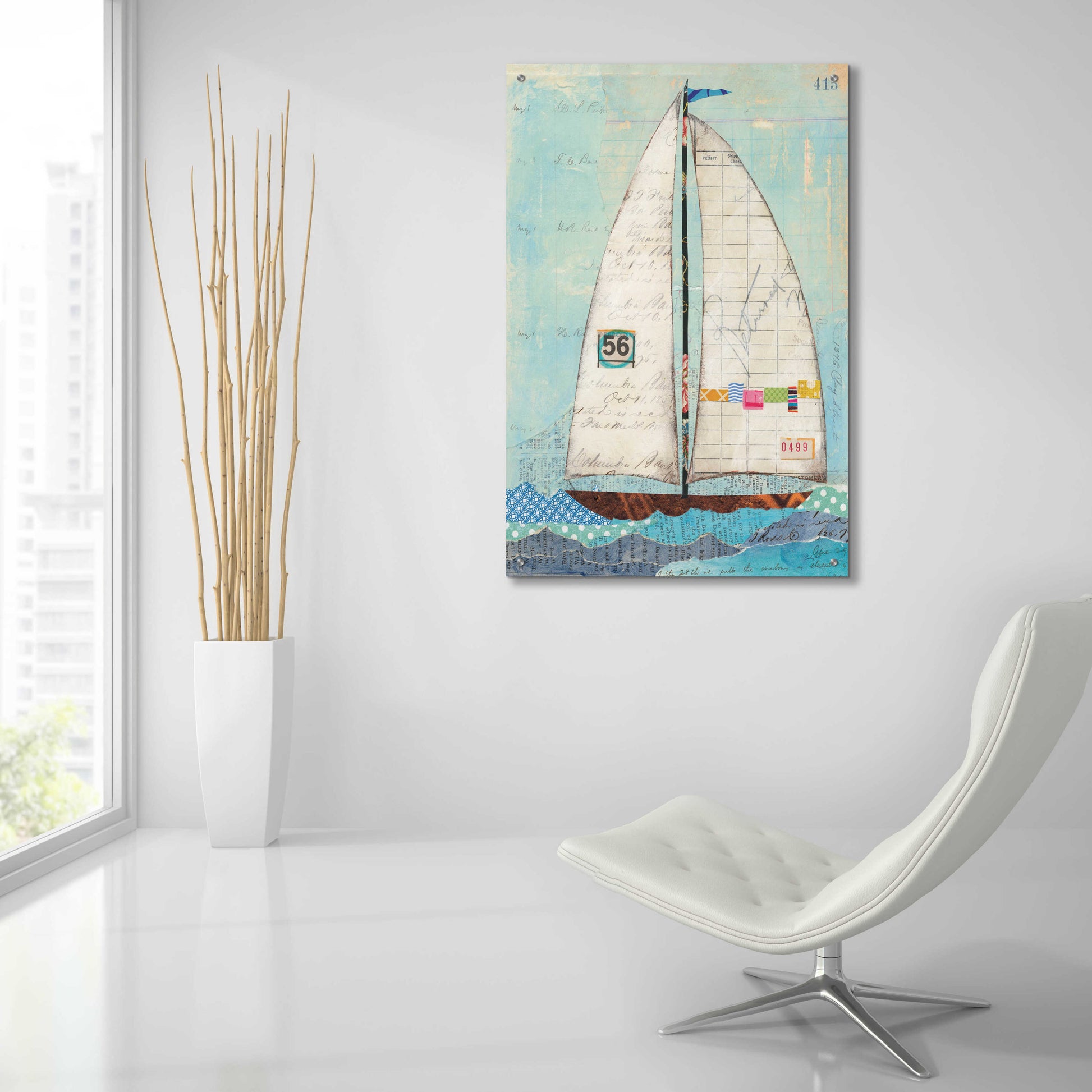 Epic Art 'At the Regatta IV' by Courtney Prahl, Acrylic Glass Wall Art,24x36