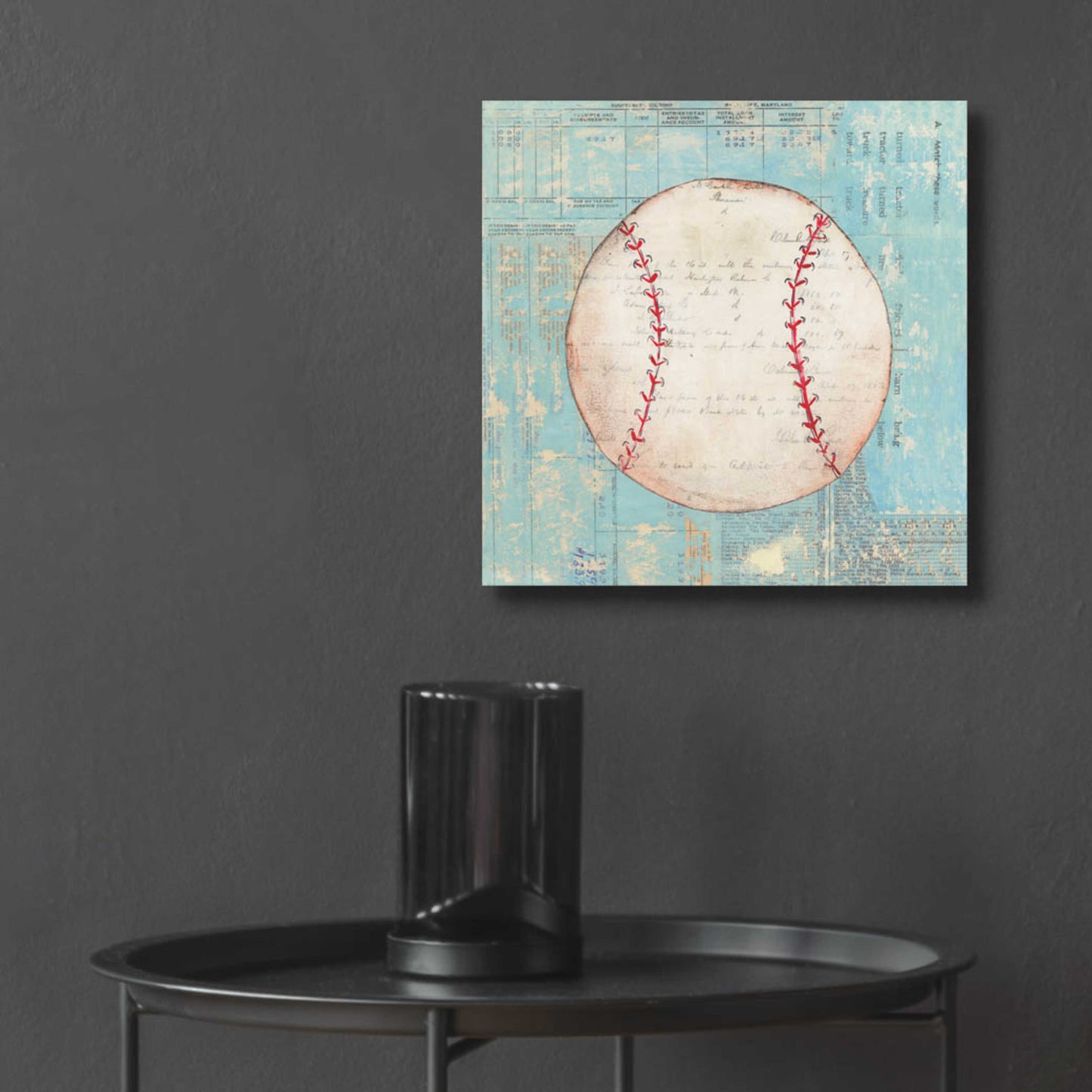 Epic Art 'Play Ball I' by Courtney Prahl, Acrylic Glass Wall Art,12x12